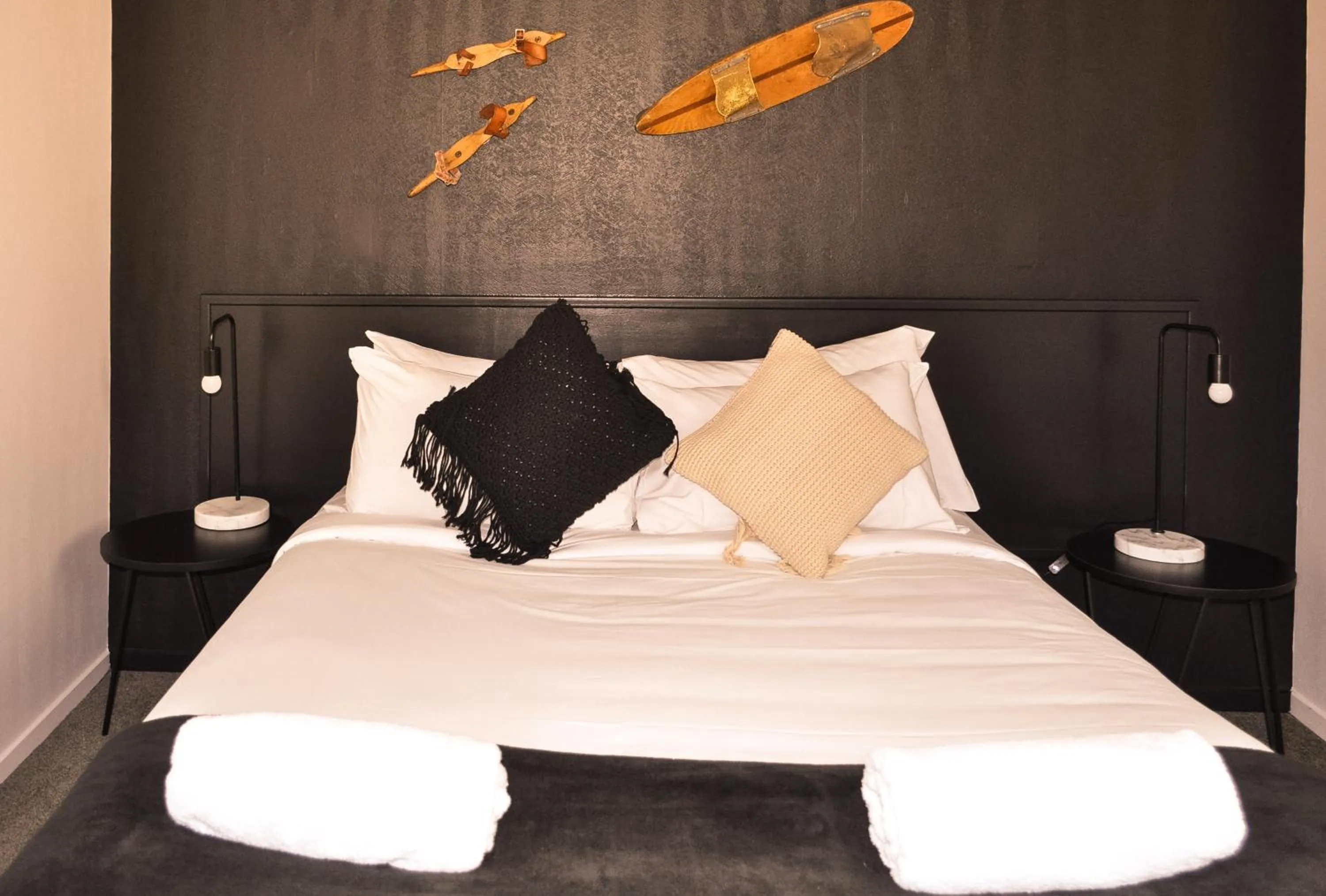 Bedroom, Bed in The Lofts Apartments