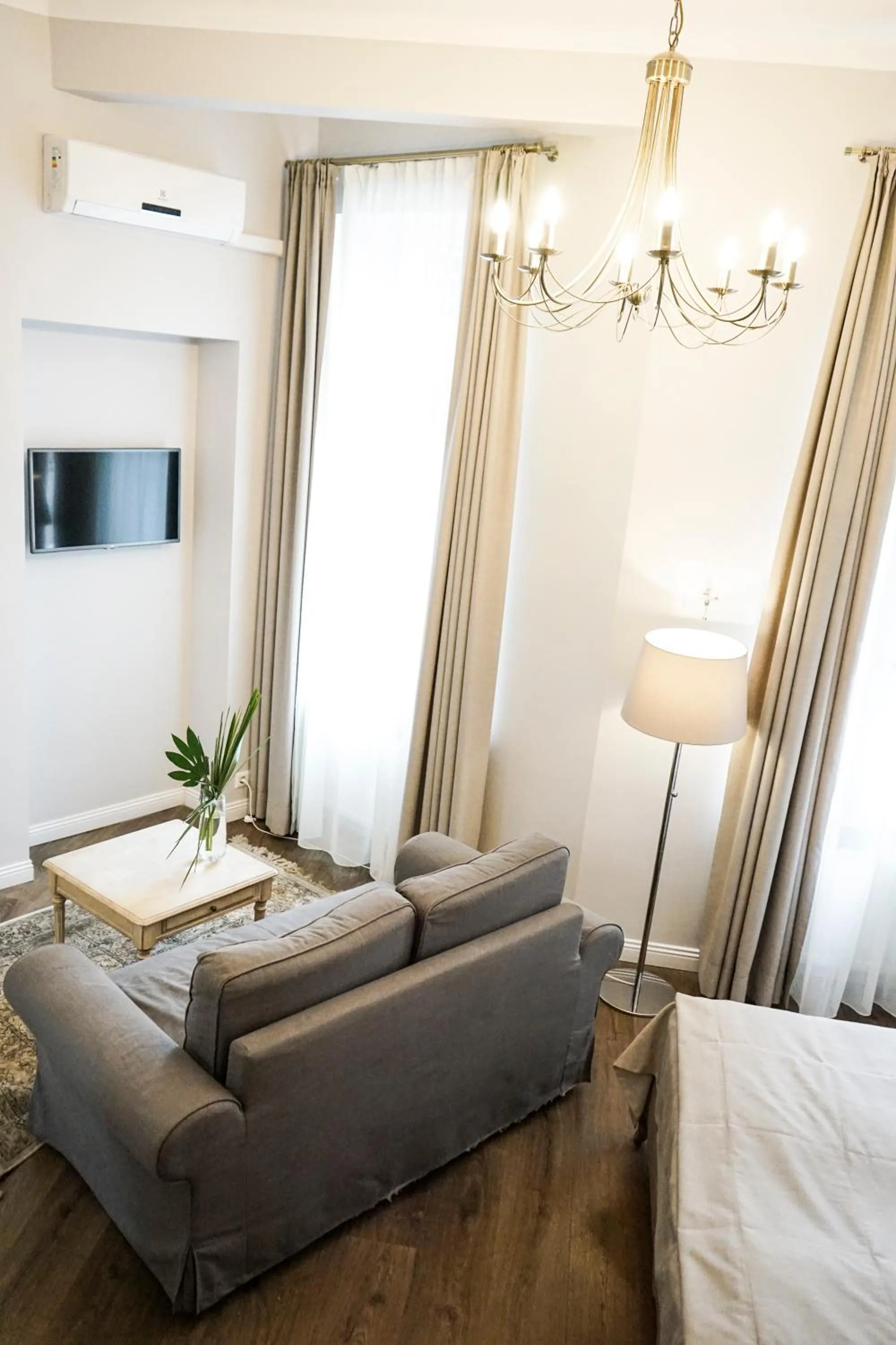 Living room, Bed in Guest House Senasis Pastas