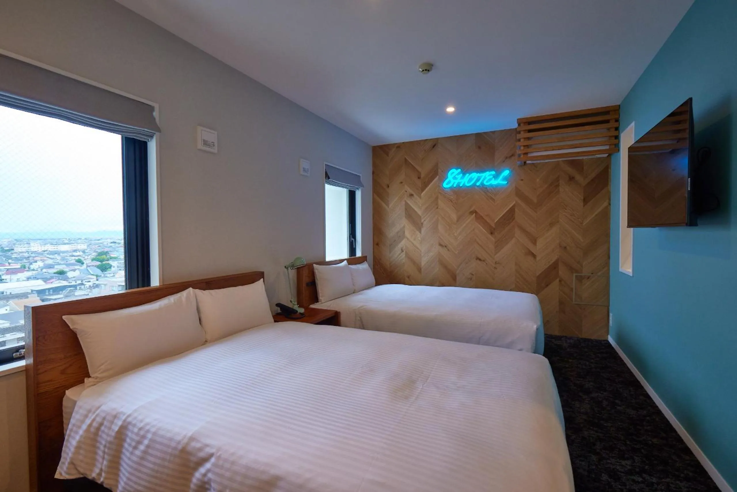 Bed in 8 Hotel Shonan Fujisawa