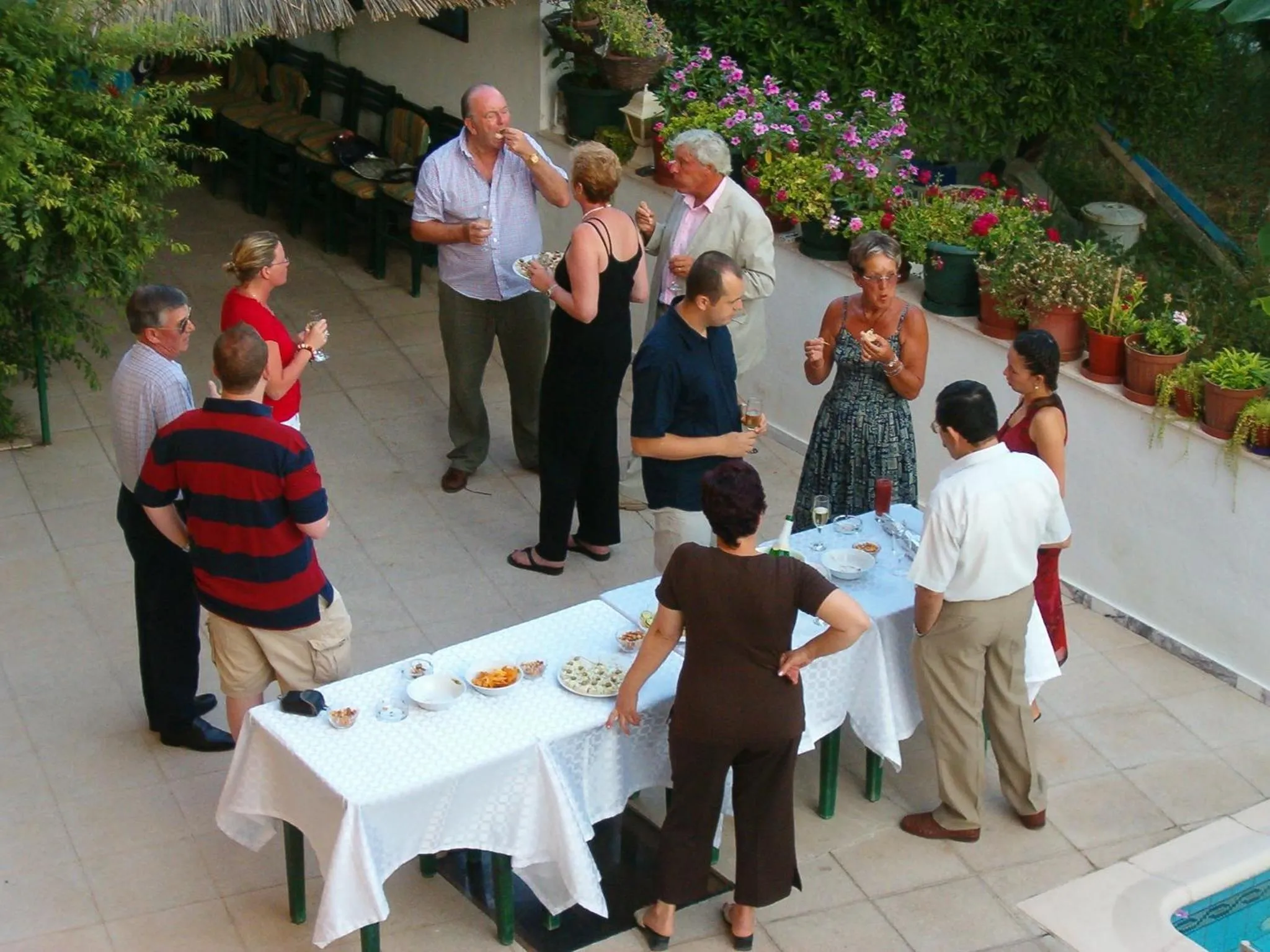 group of guests in Mandalinn Hotel