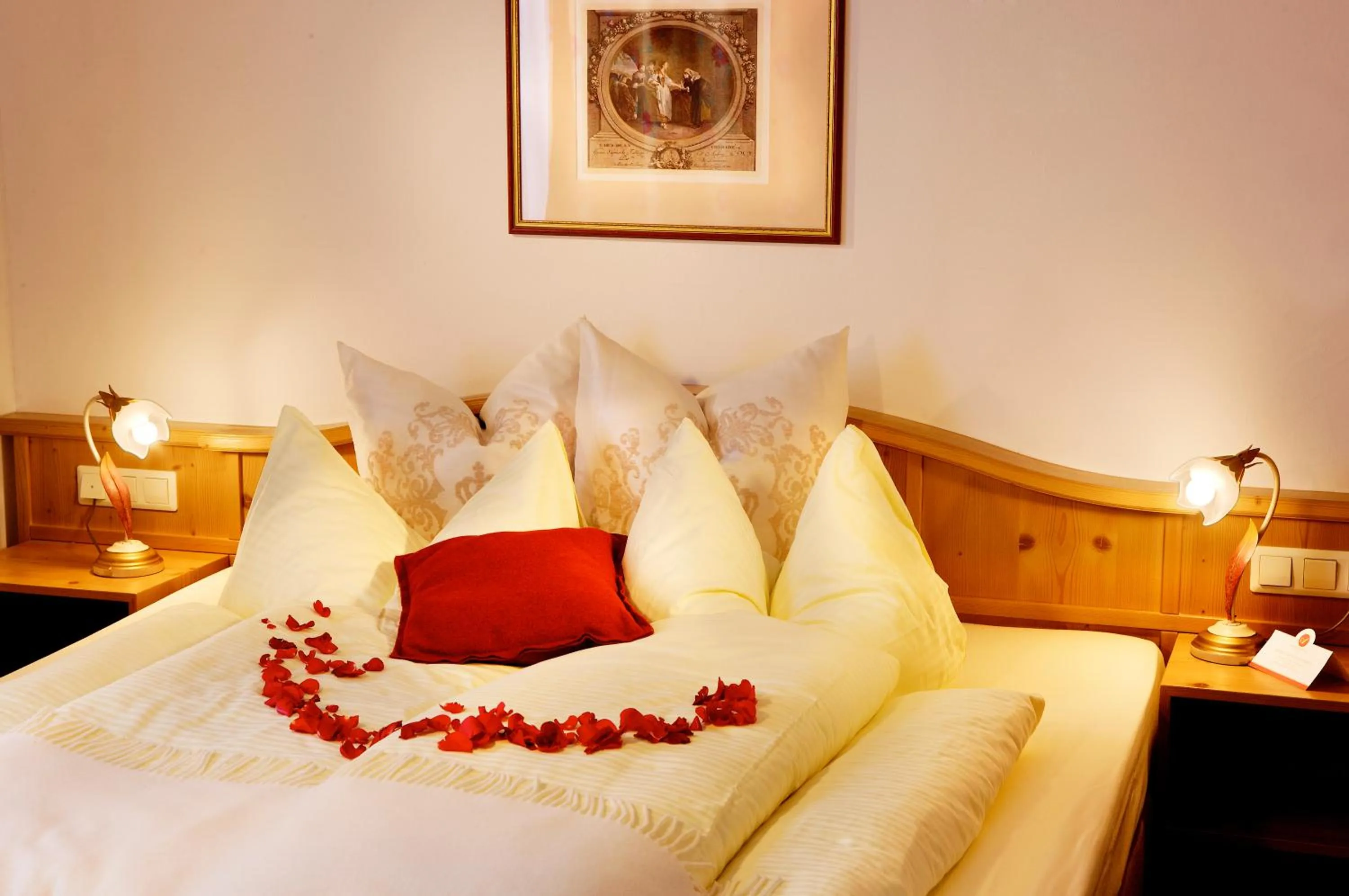 Bed in Hotel Kroneck