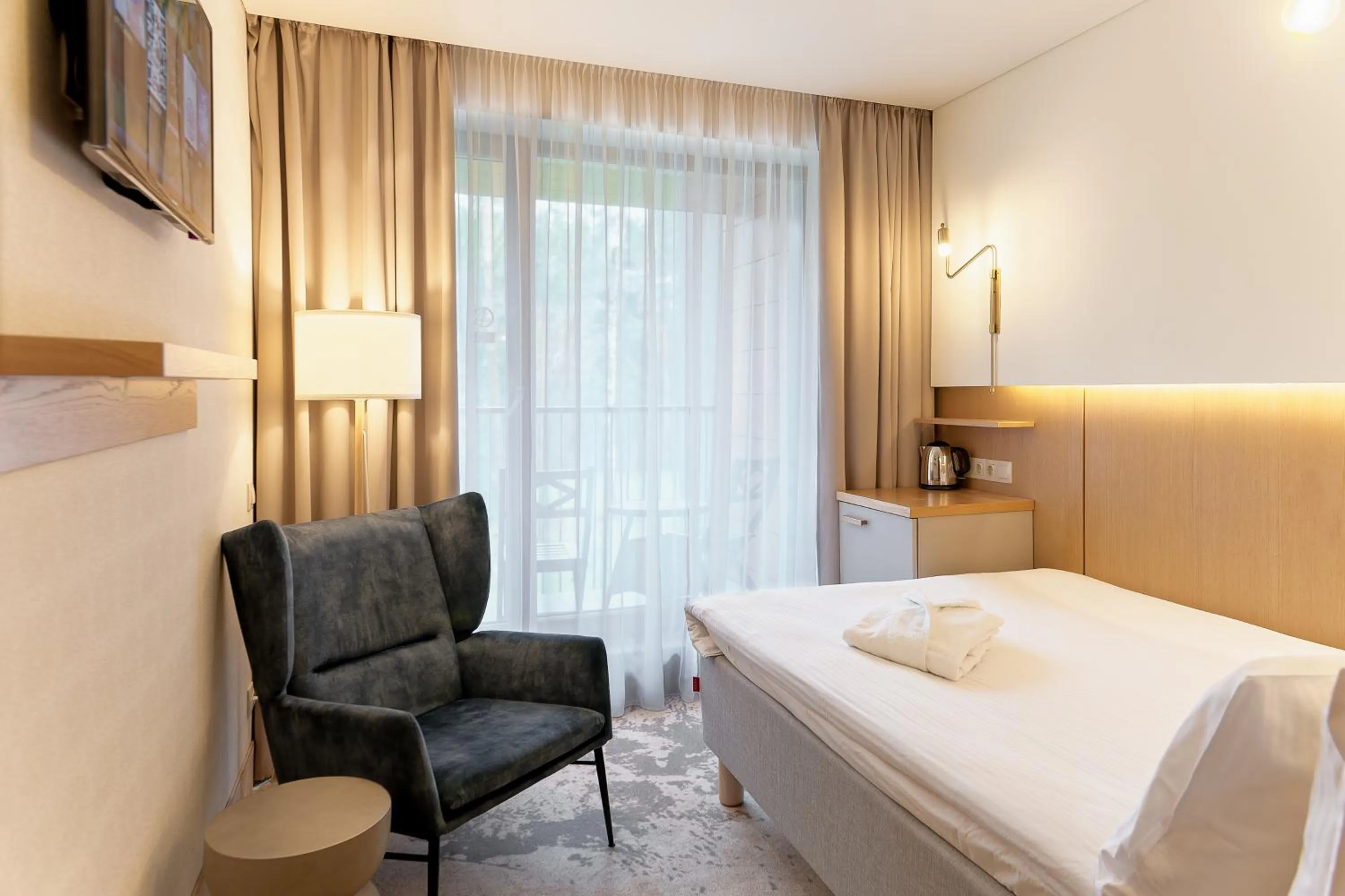 Living room, Bed in SPA VILNIUS Anykščiai