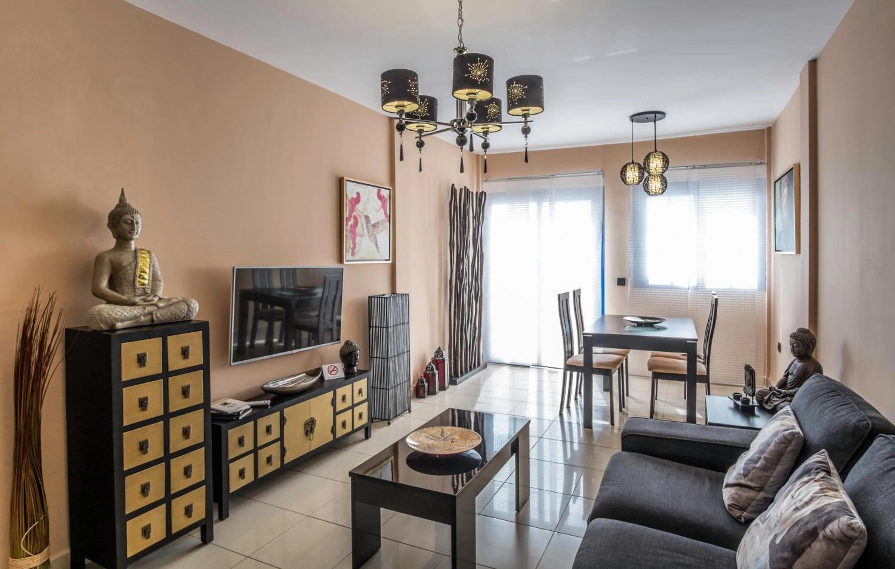 Living room in Evita Beach Suites Exclusivas