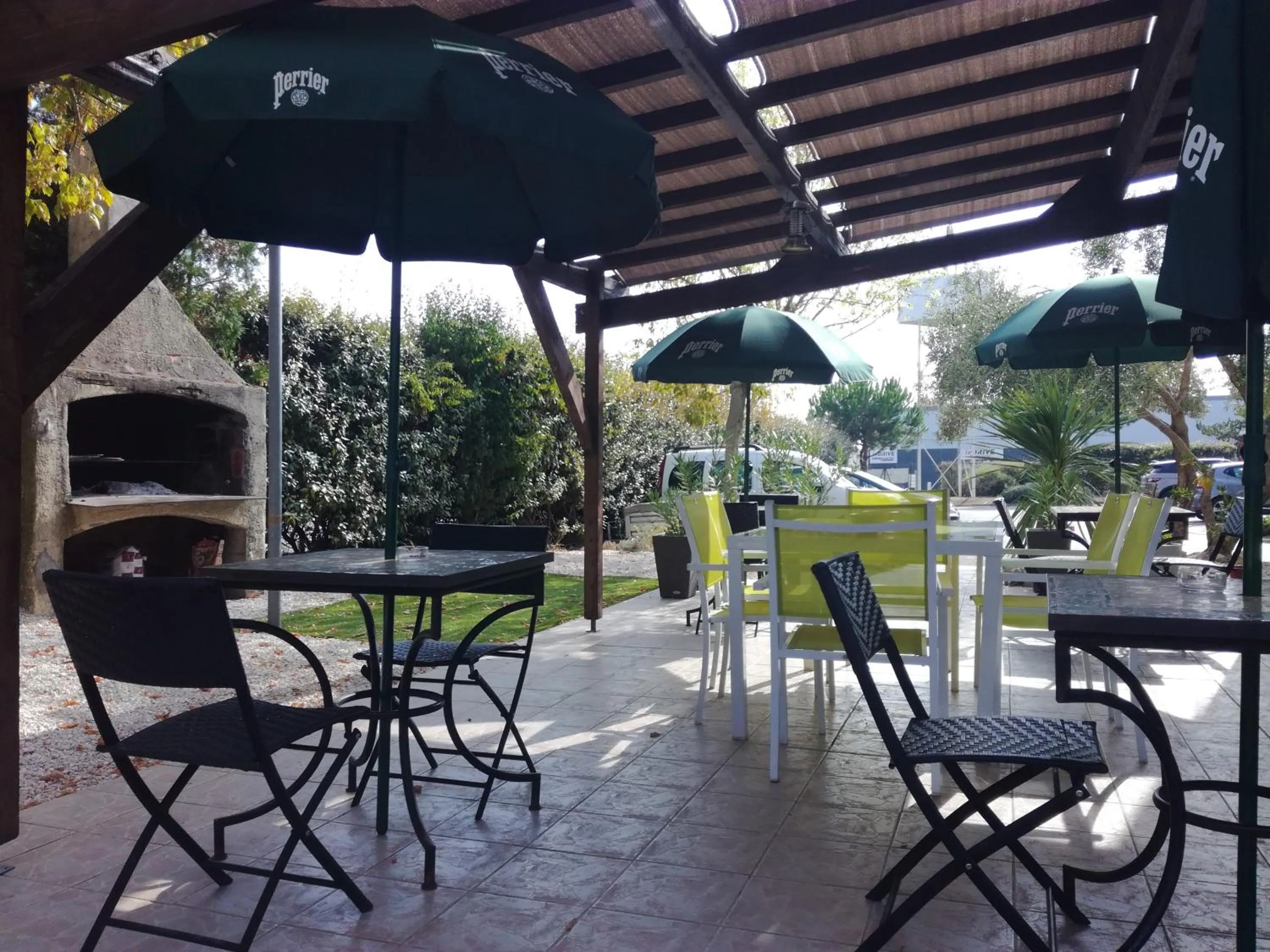 Patio in Fasthotel Montpellier Baillargues