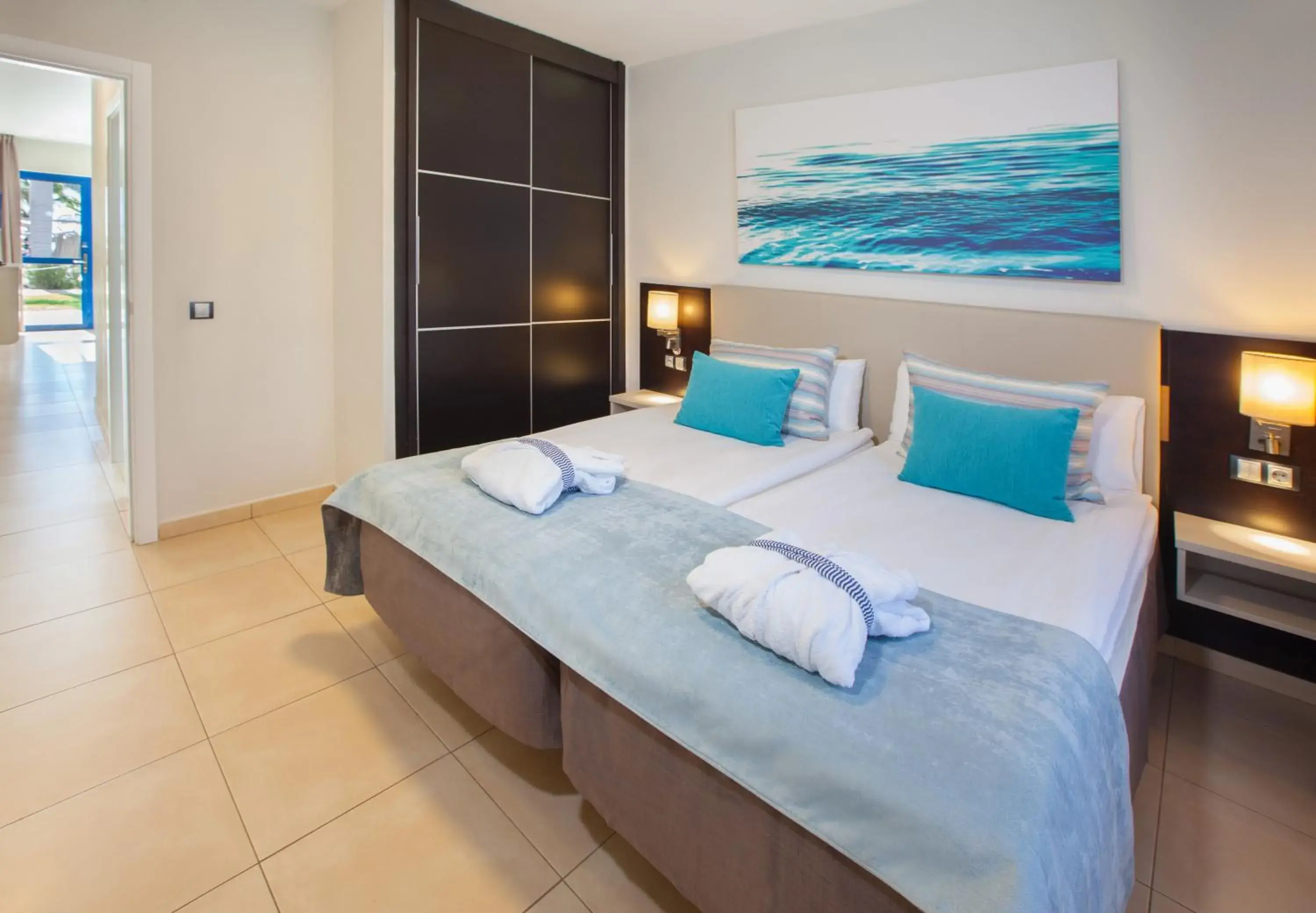 Bedroom, Bed in Grupotel Playa Feliz Bedroom, Bed in Grupotel Playa Feliz
