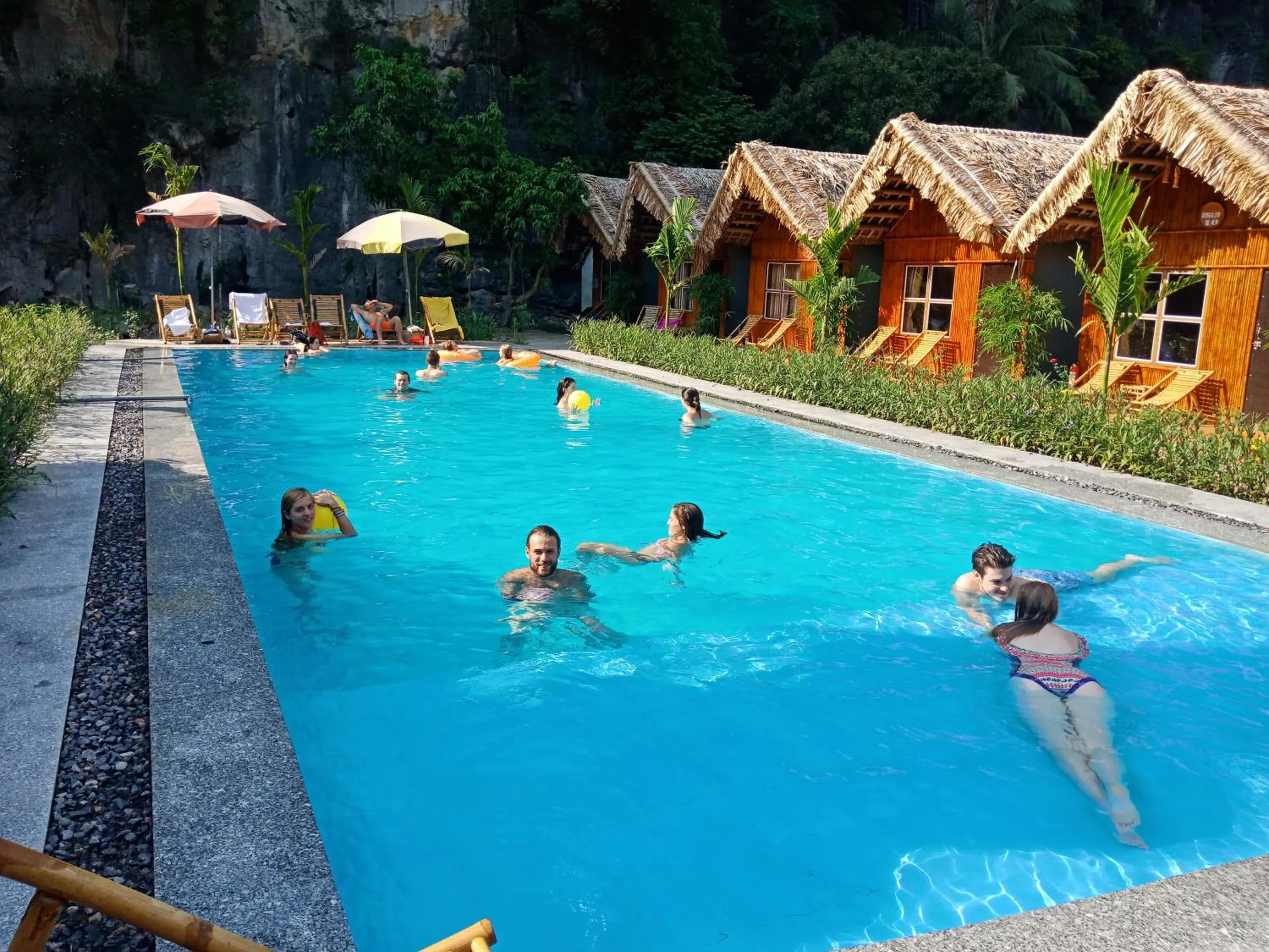 Aqua park in Tam Coc Valley Bung