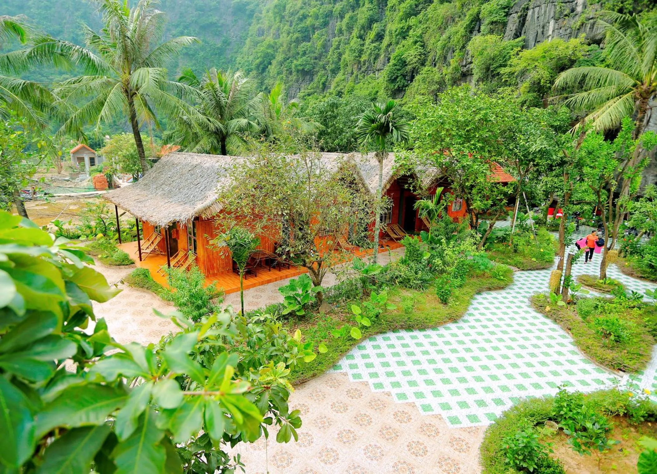 Bird's eye view in Tam Coc Valley Bung