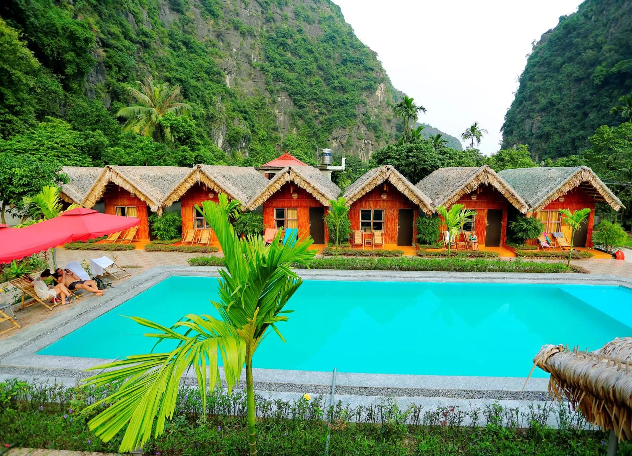 Bird's eye view in Tam Coc Valley Bung