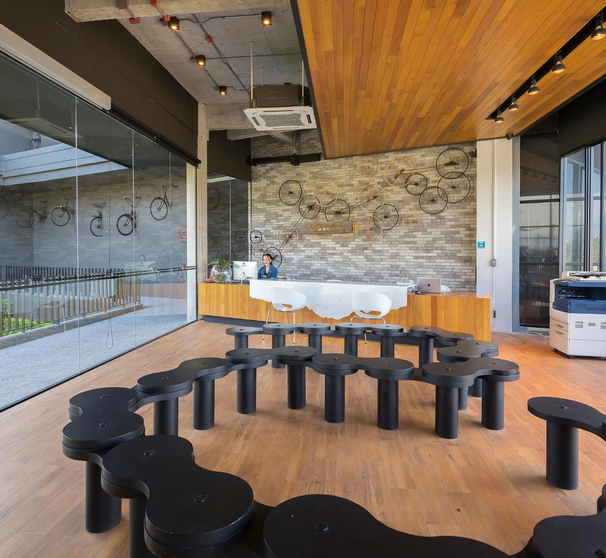 Lobby or reception in Wheeler Bed &Bike