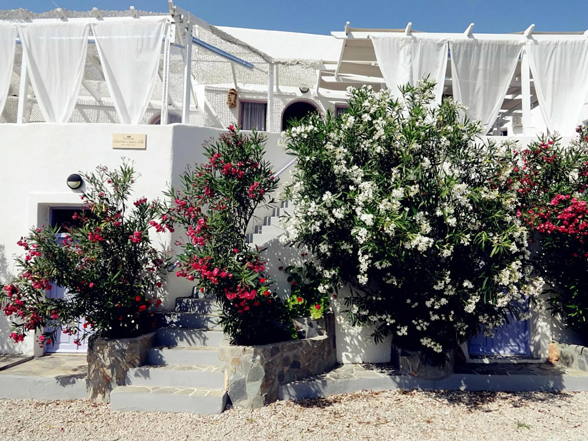 Facade/entrance in Porto Sikinos Hotel