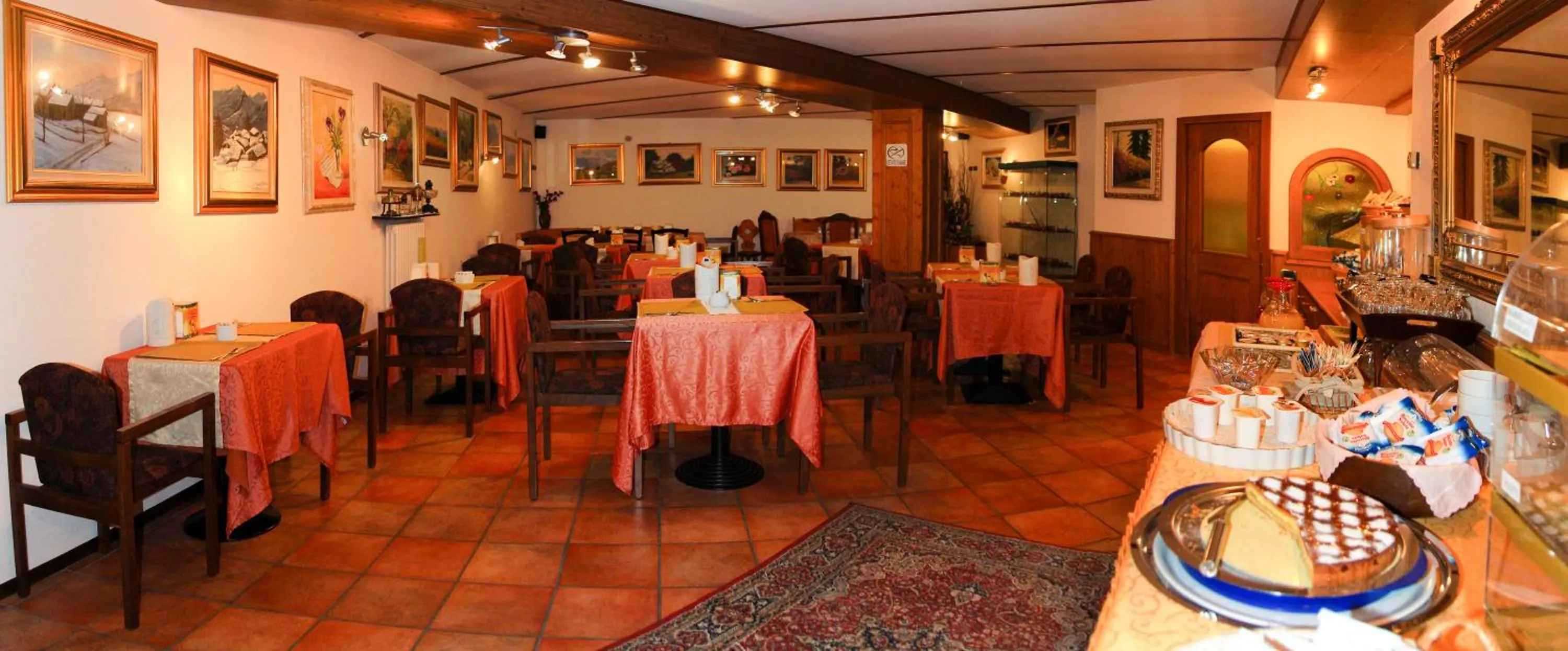 Buffet breakfast in Hotel Les Saisons