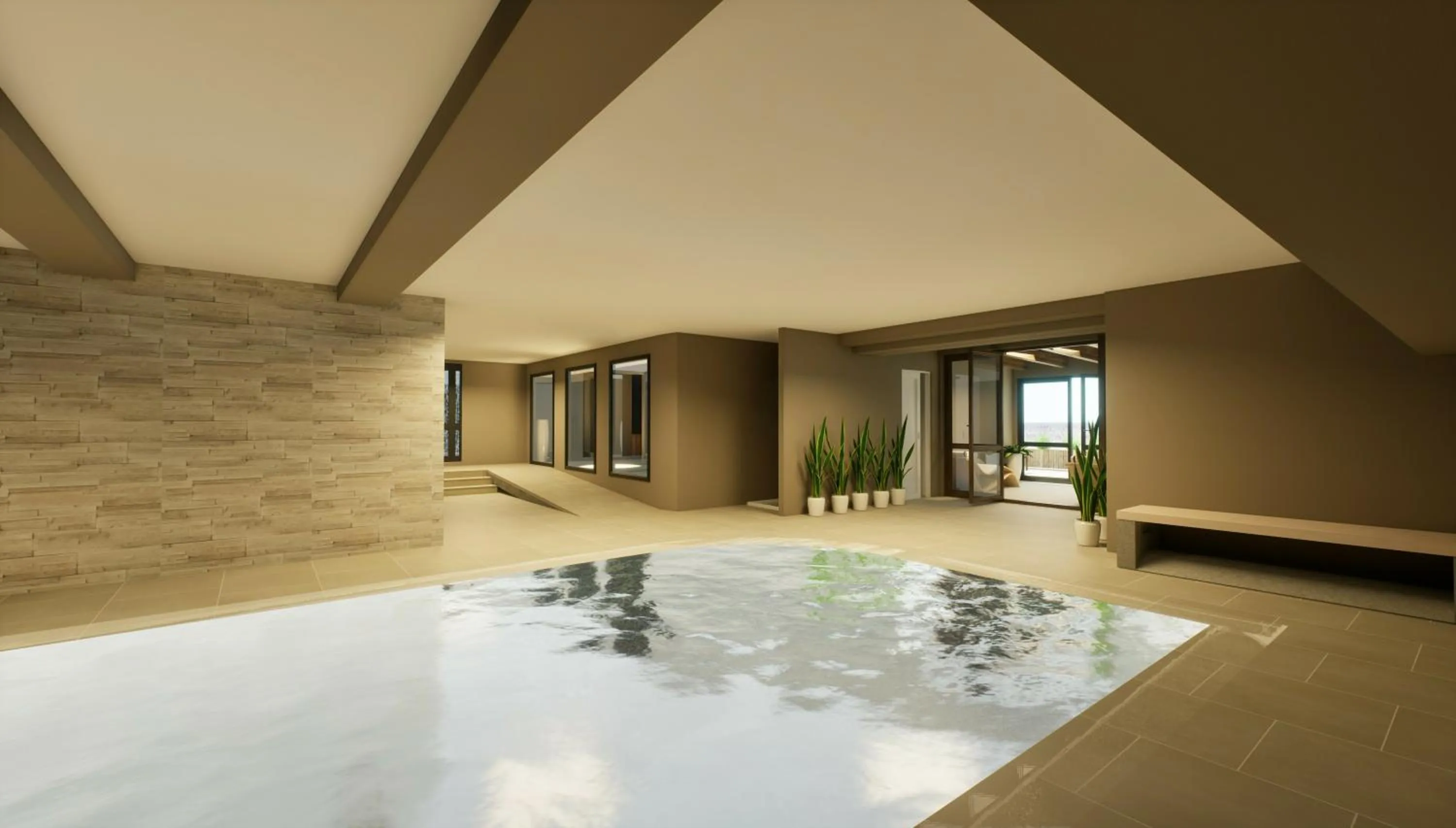 Swimming pool in Hotel Polsa