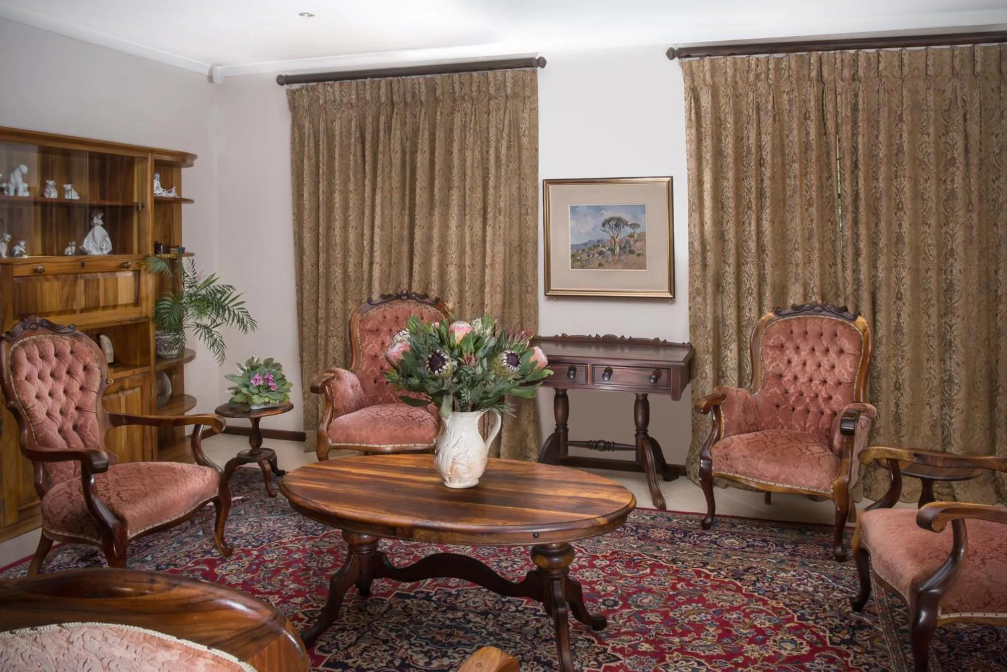 Living room in Blaauwheim Guest House