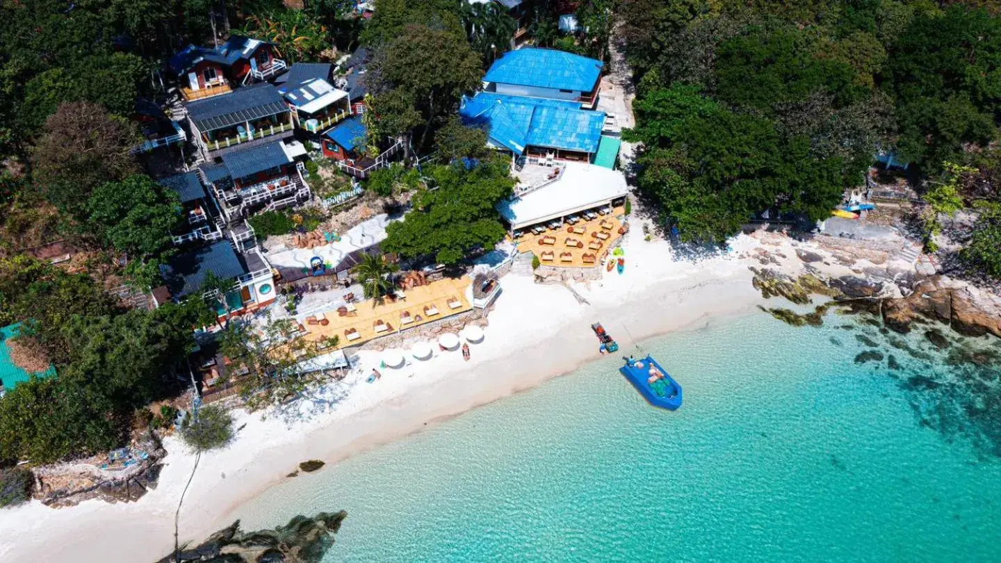 Bird's eye view in Sangthian Beach Resort Bird's eye view in Sangthian Beach Resort