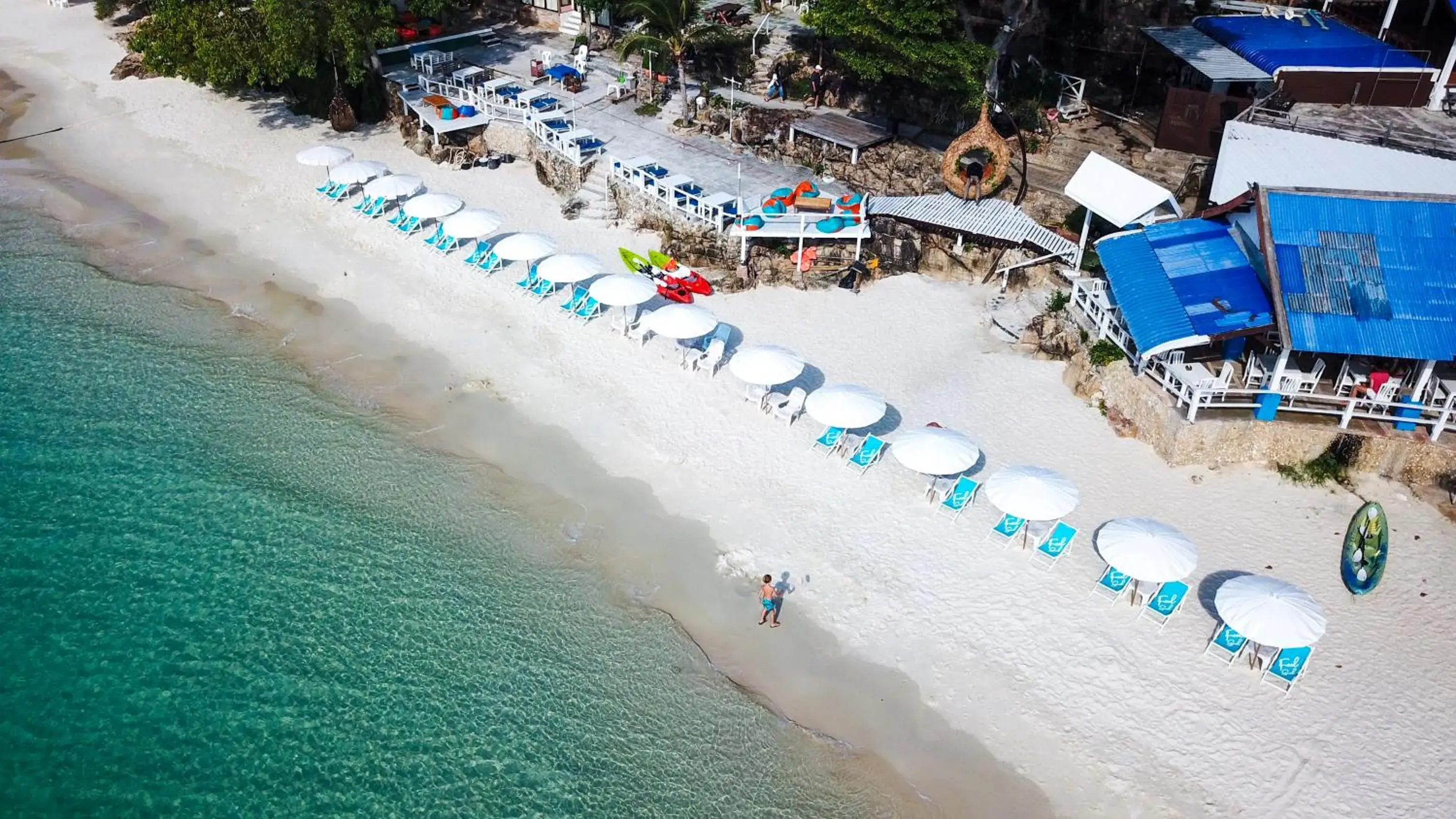 Bird's eye view in Sangthian Beach Resort Bird's eye view in Sangthian Beach Resort