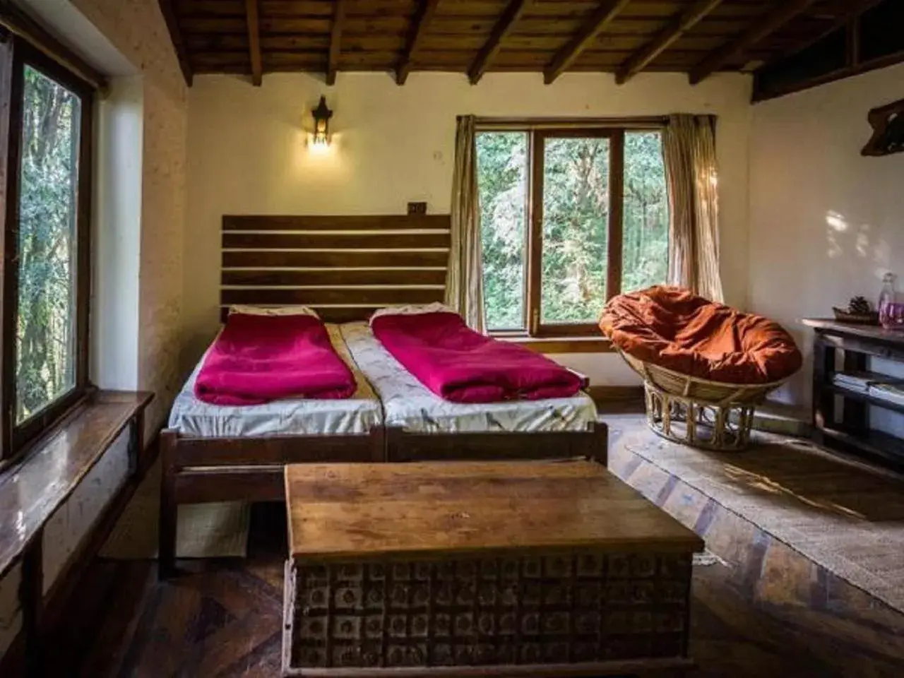 Bed in Jungle Lore Birding Lodge Bed in Jungle Lore Birding Lodge