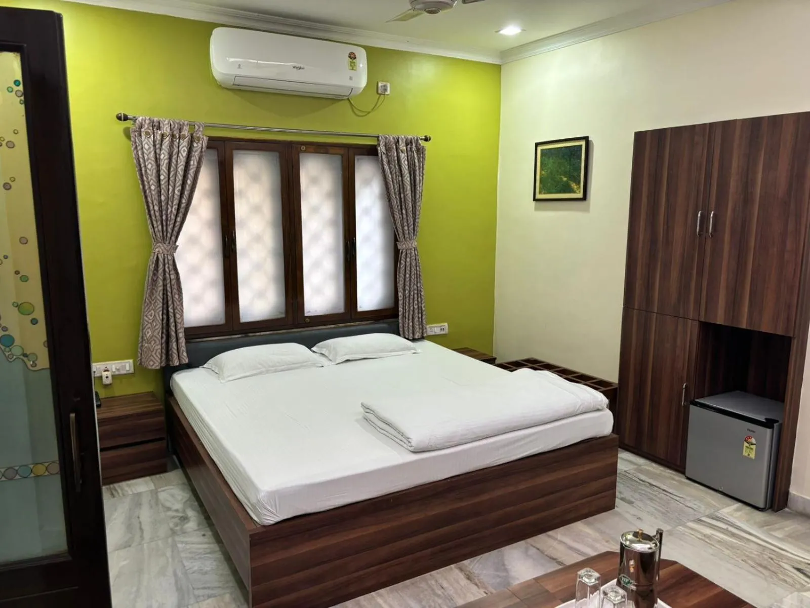 Bed in Om Sai Villa Guesthouse