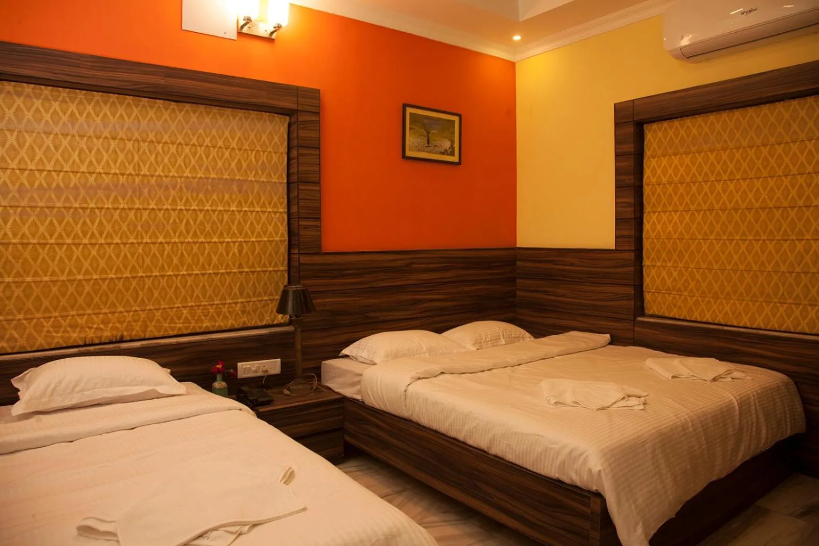 Bed in Om Sai Villa Guesthouse