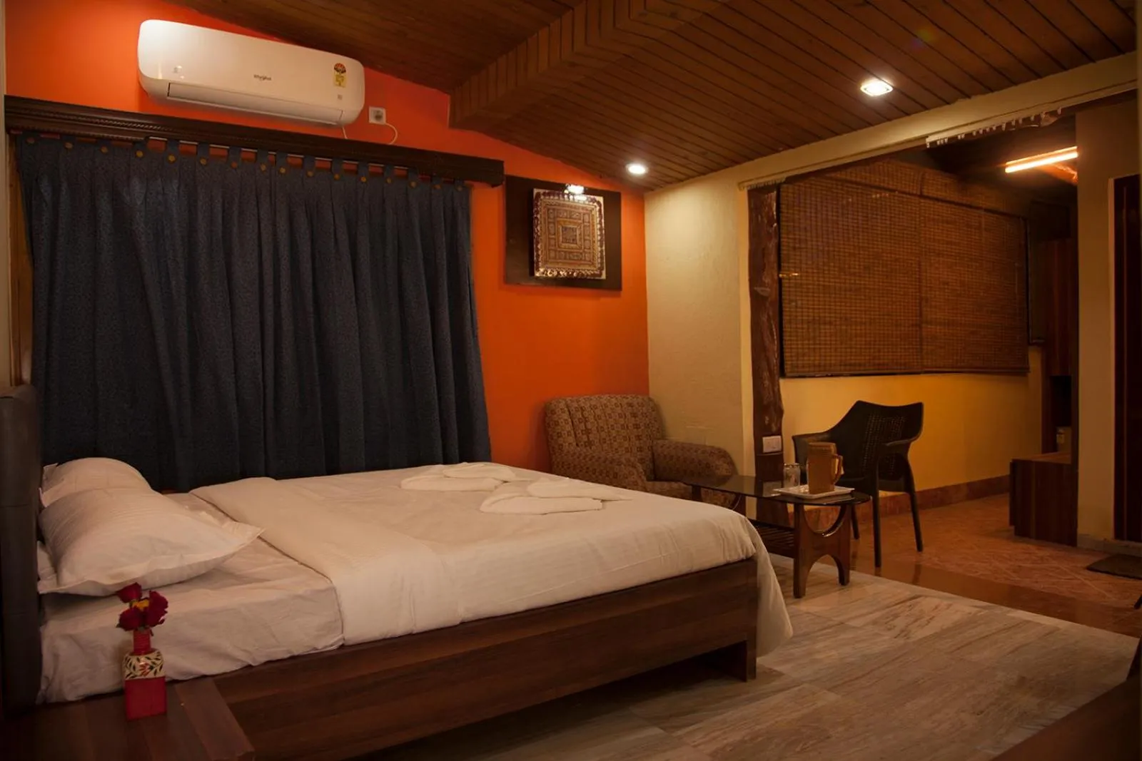 Bed in Om Sai Villa Guesthouse