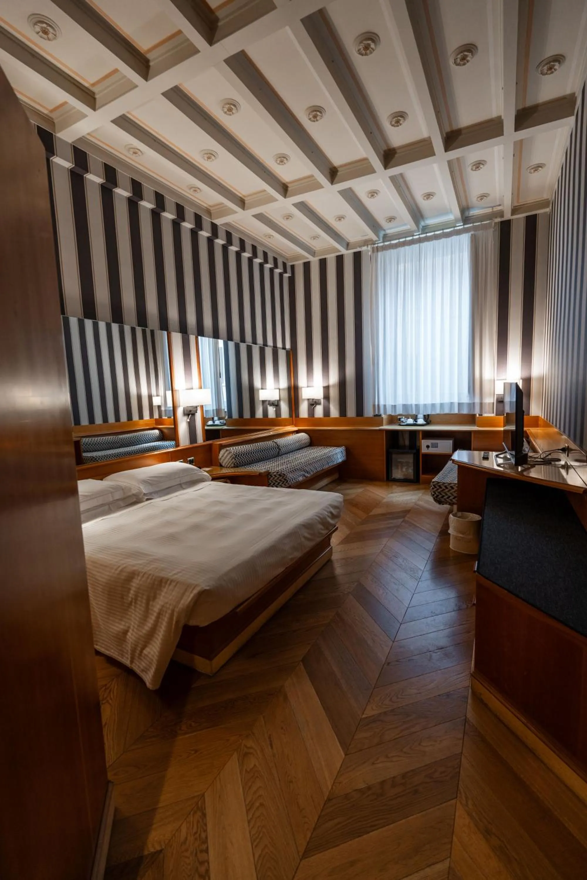 Bedroom, Bed in Hotel S. Anna