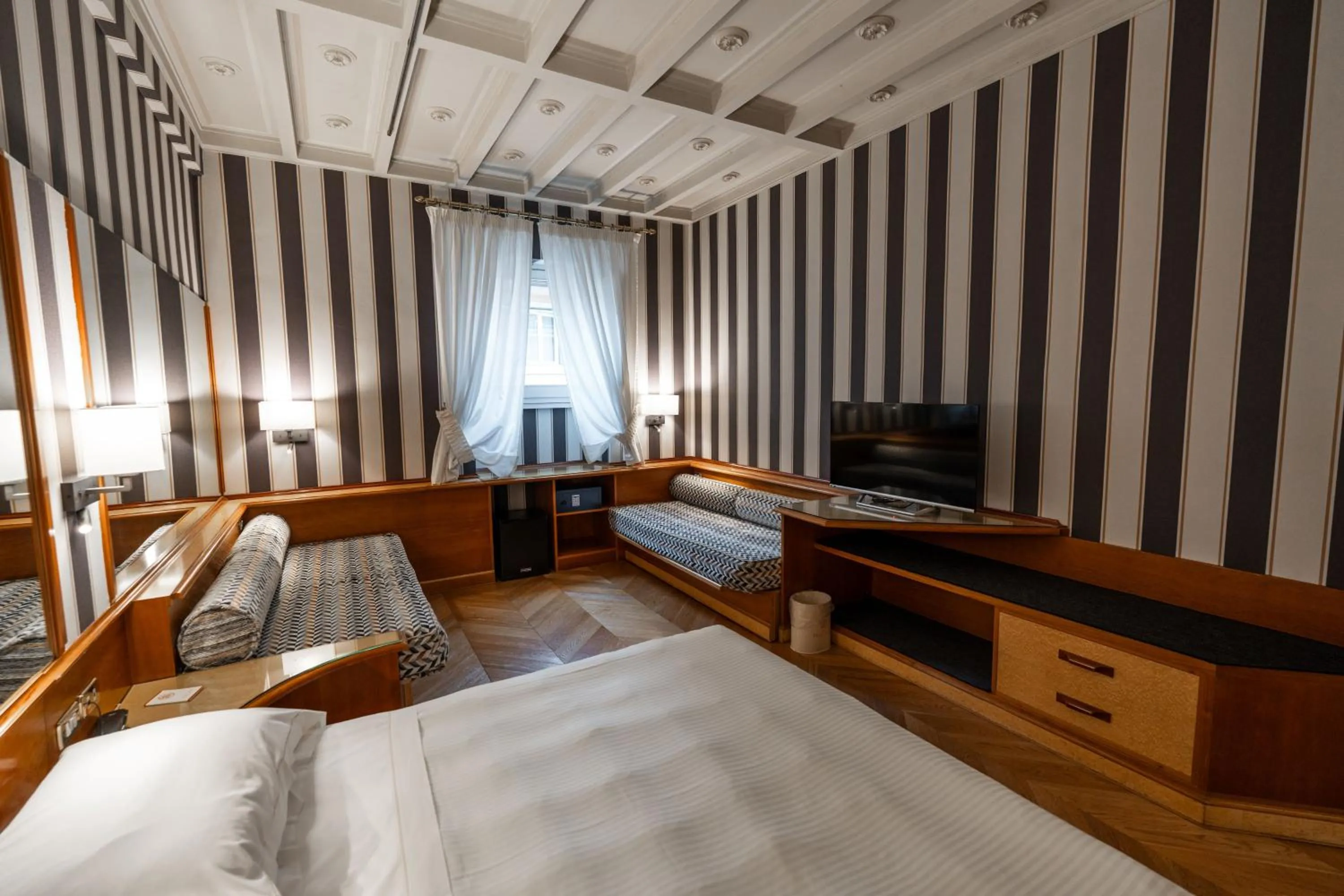 Bedroom, Bed in Hotel S. Anna