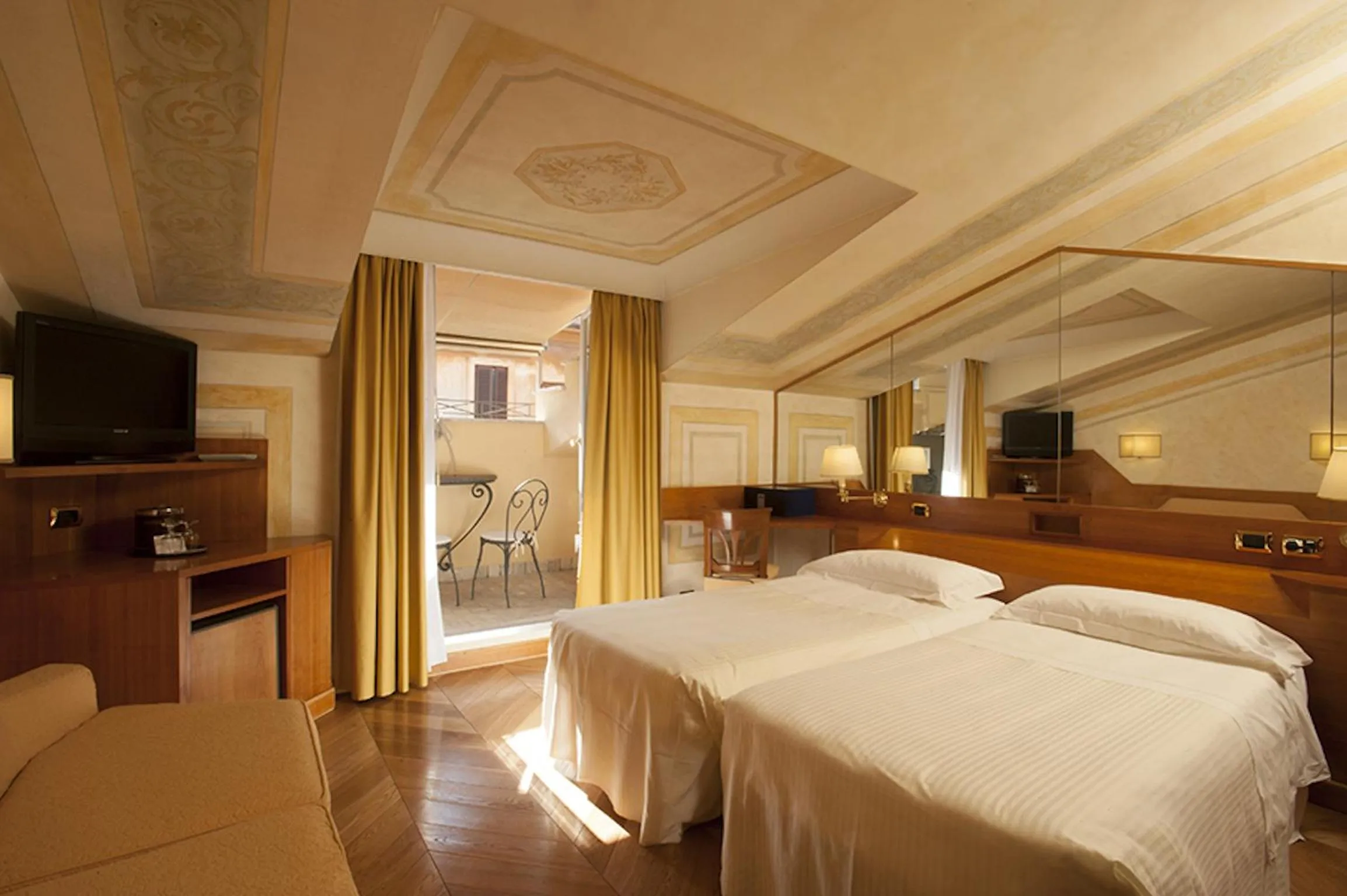 Bedroom, Bed in Hotel S. Anna