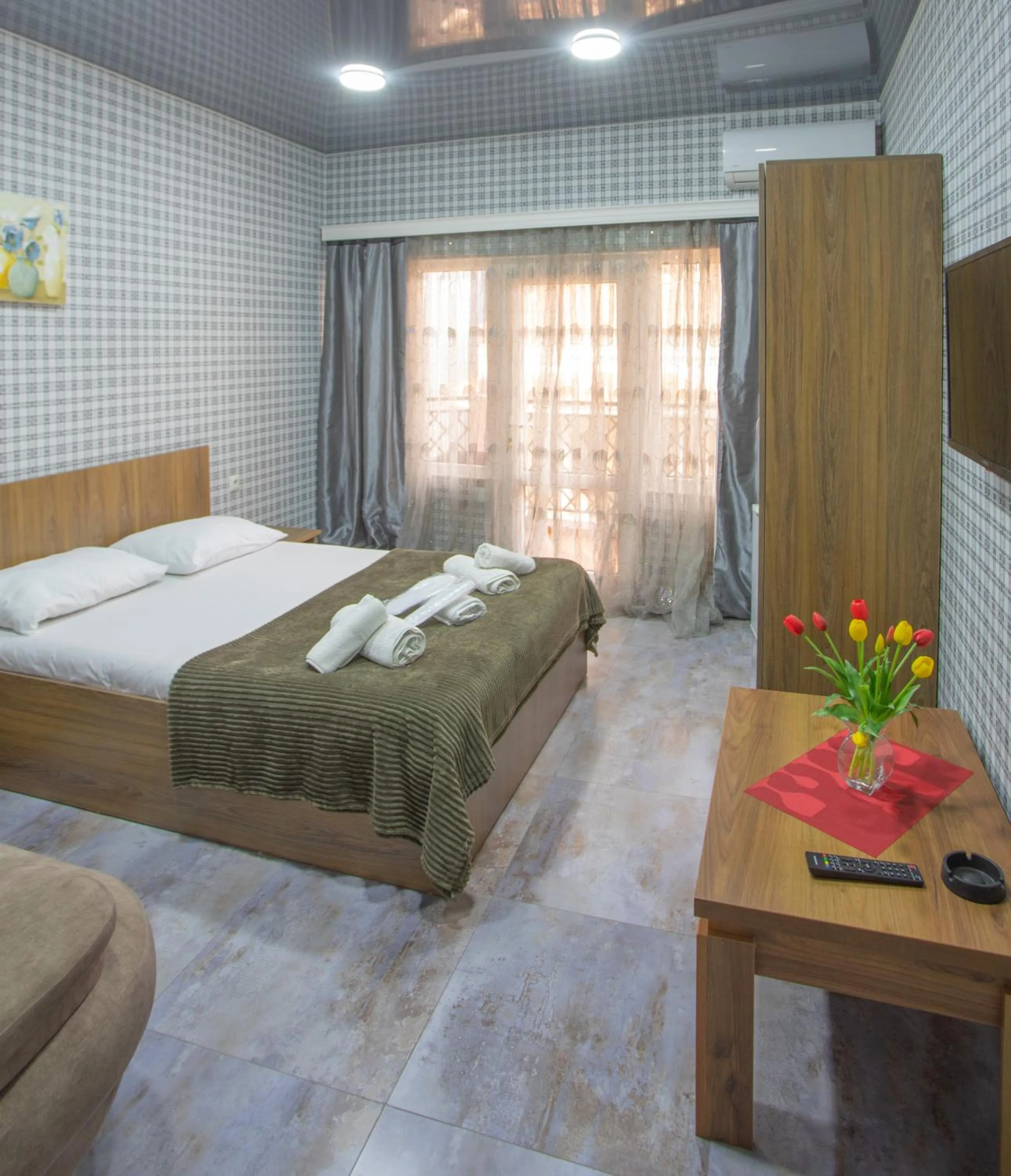 Bed in Hotel Homeland
