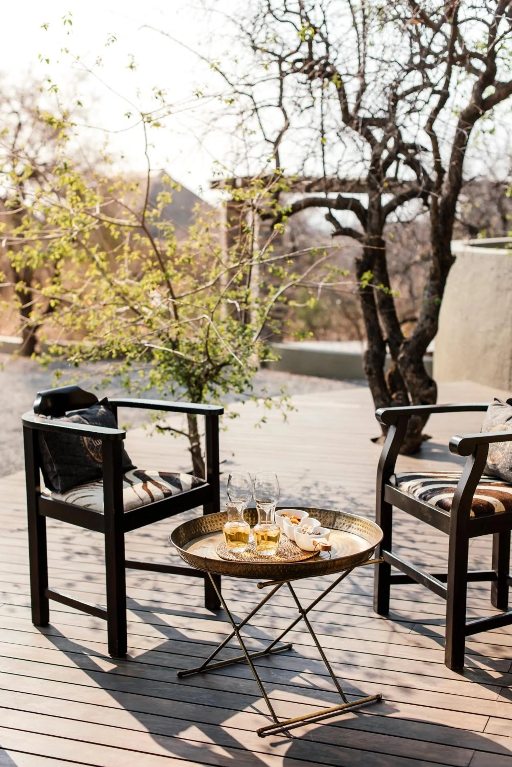 Patio in Lush Private Game Lodge