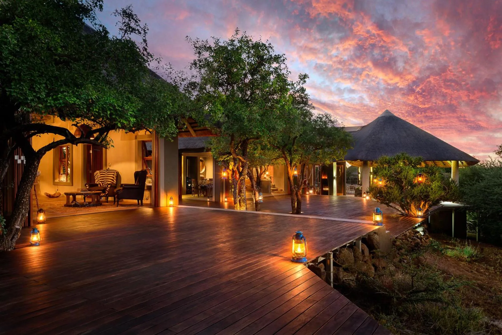 Balcony/Terrace in Lush Private Game Lodge