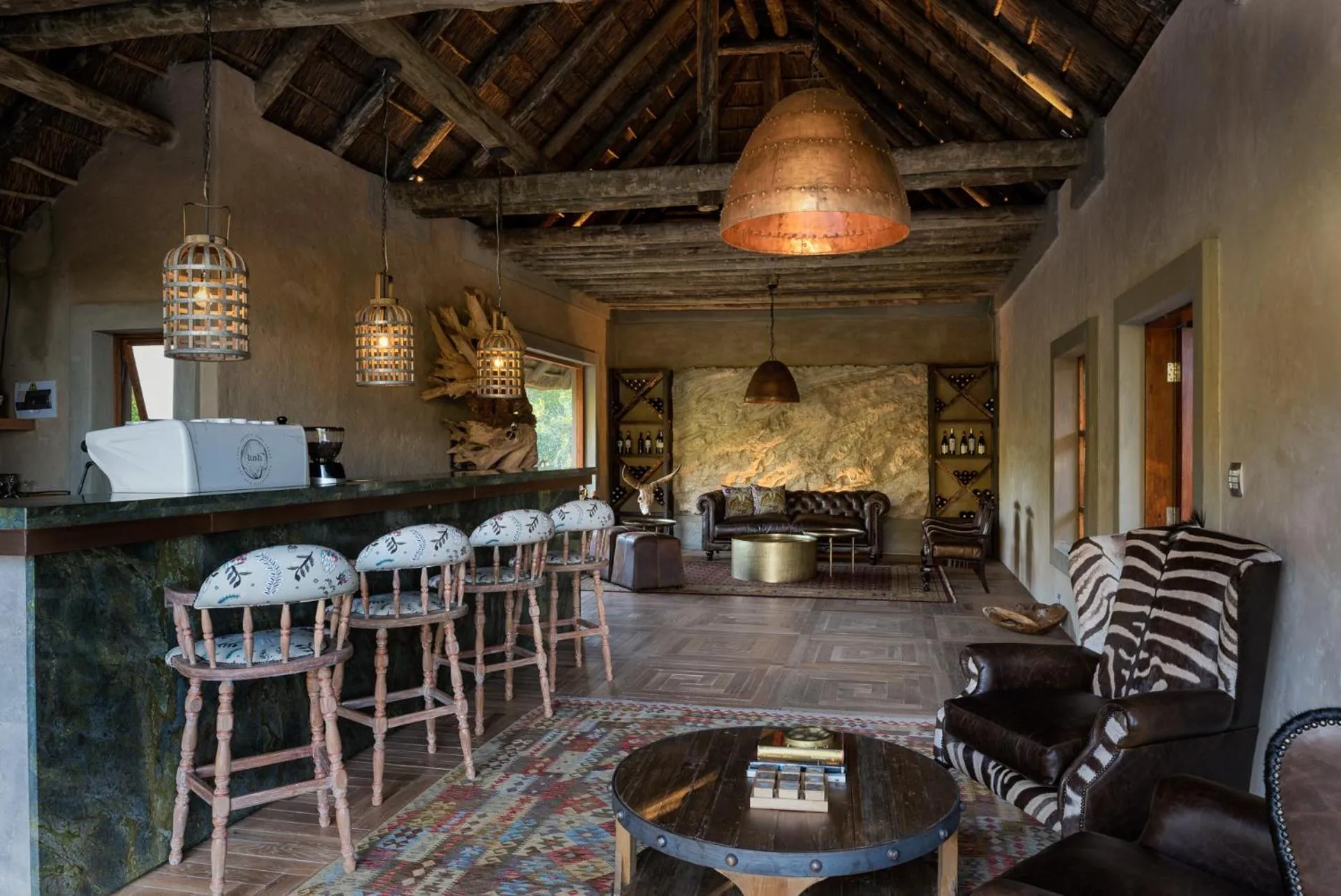 Lounge or bar in Lush Private Game Lodge