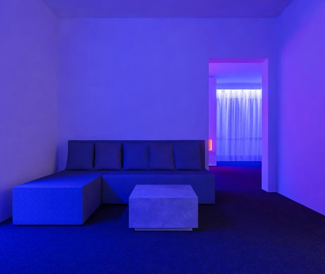 Living room in smartel at The Unbrexit