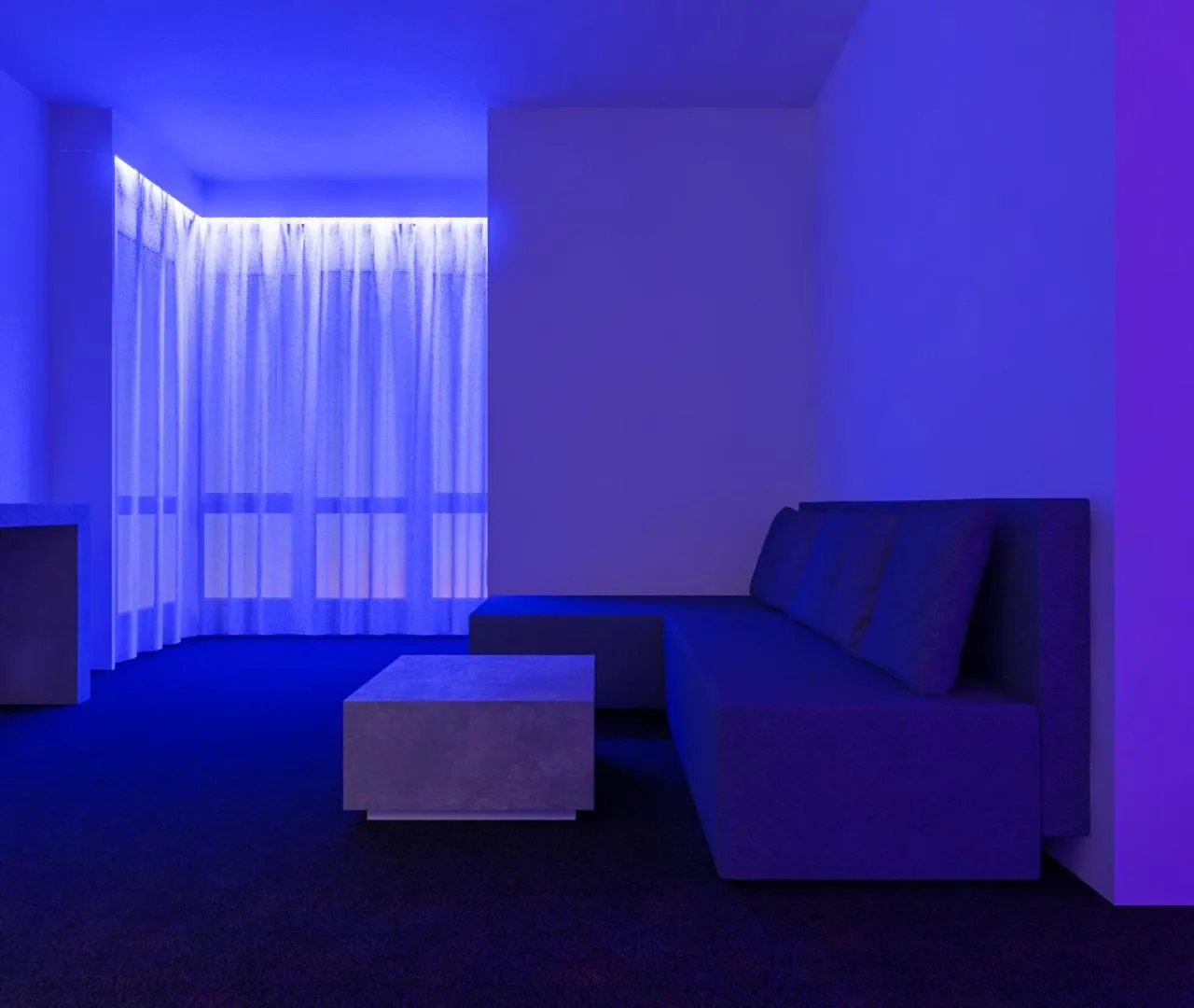 Living room in smartel at The Unbrexit