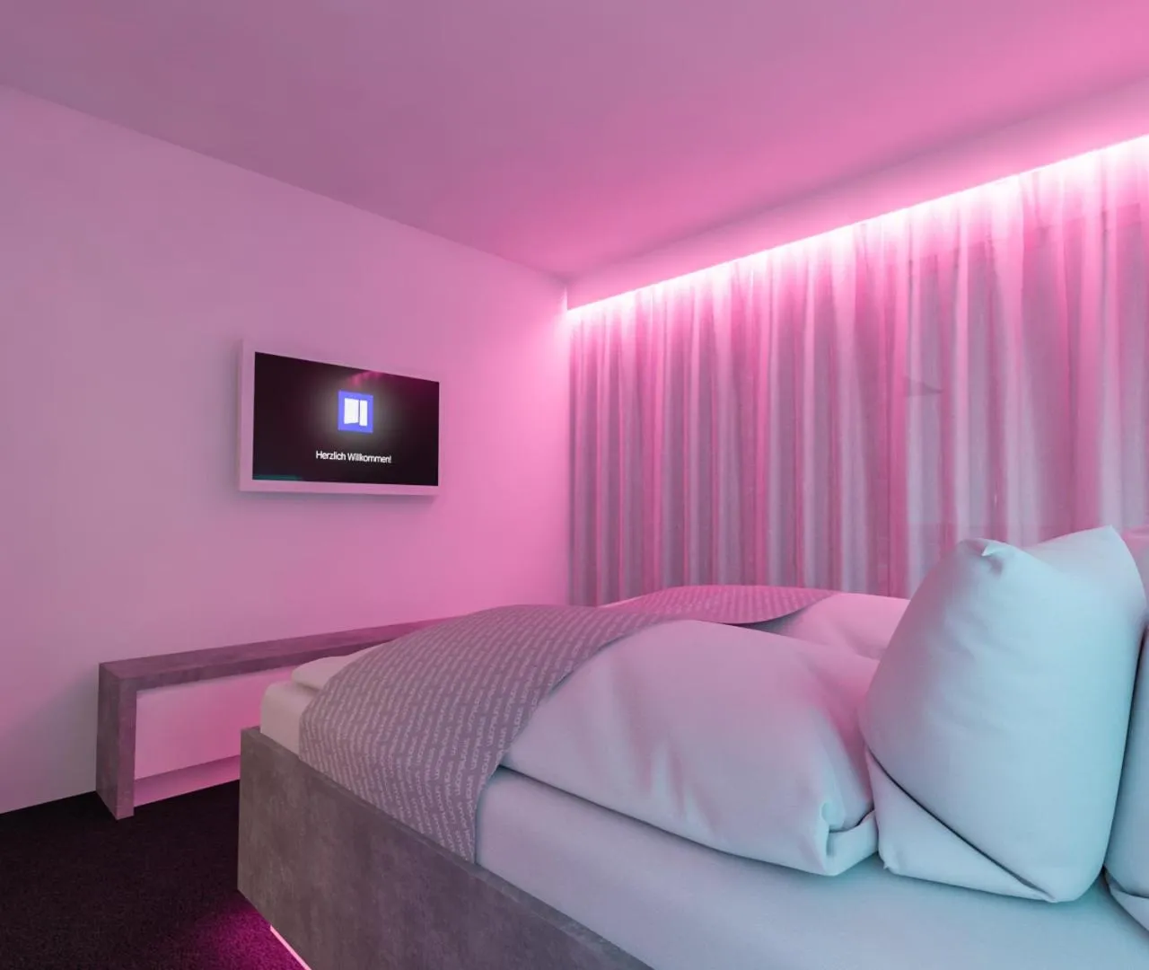 Bed in smartel at The Unbrexit