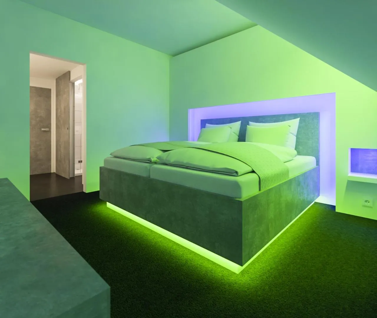 Bed in smartel at The Unbrexit