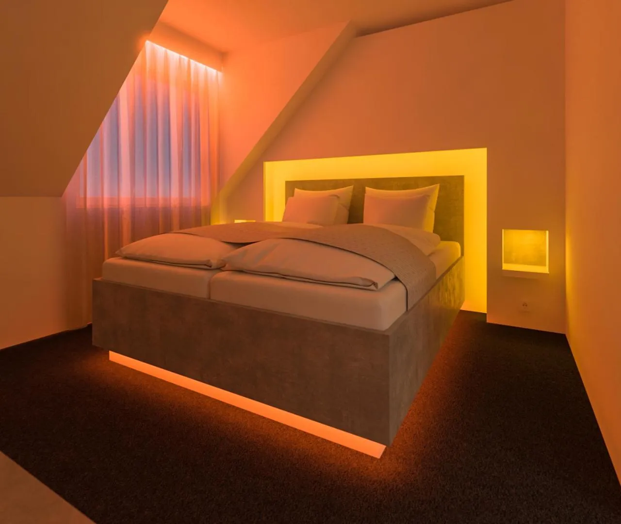 Bed in smartel at The Unbrexit