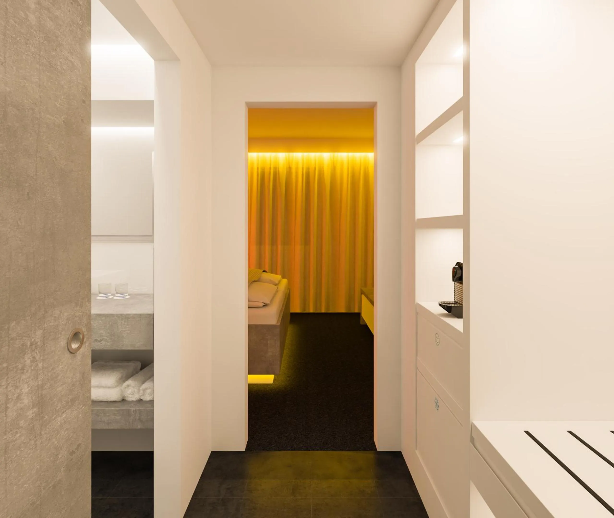 Photo of the whole room, Bed in smartel at The Unbrexit