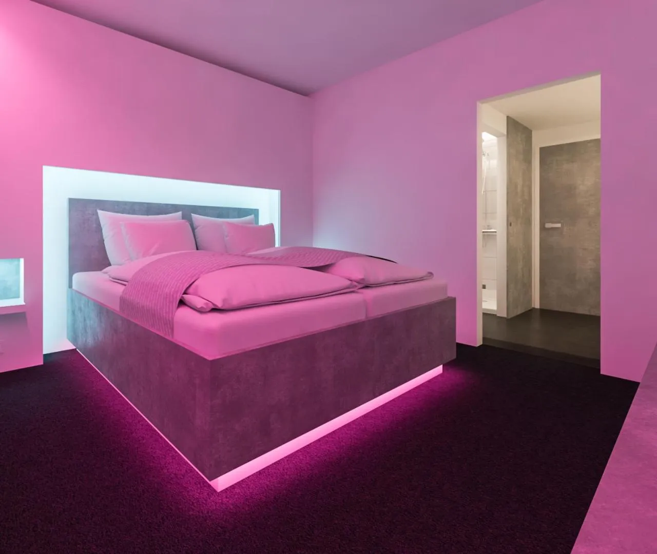 Bed in smartel at The Unbrexit