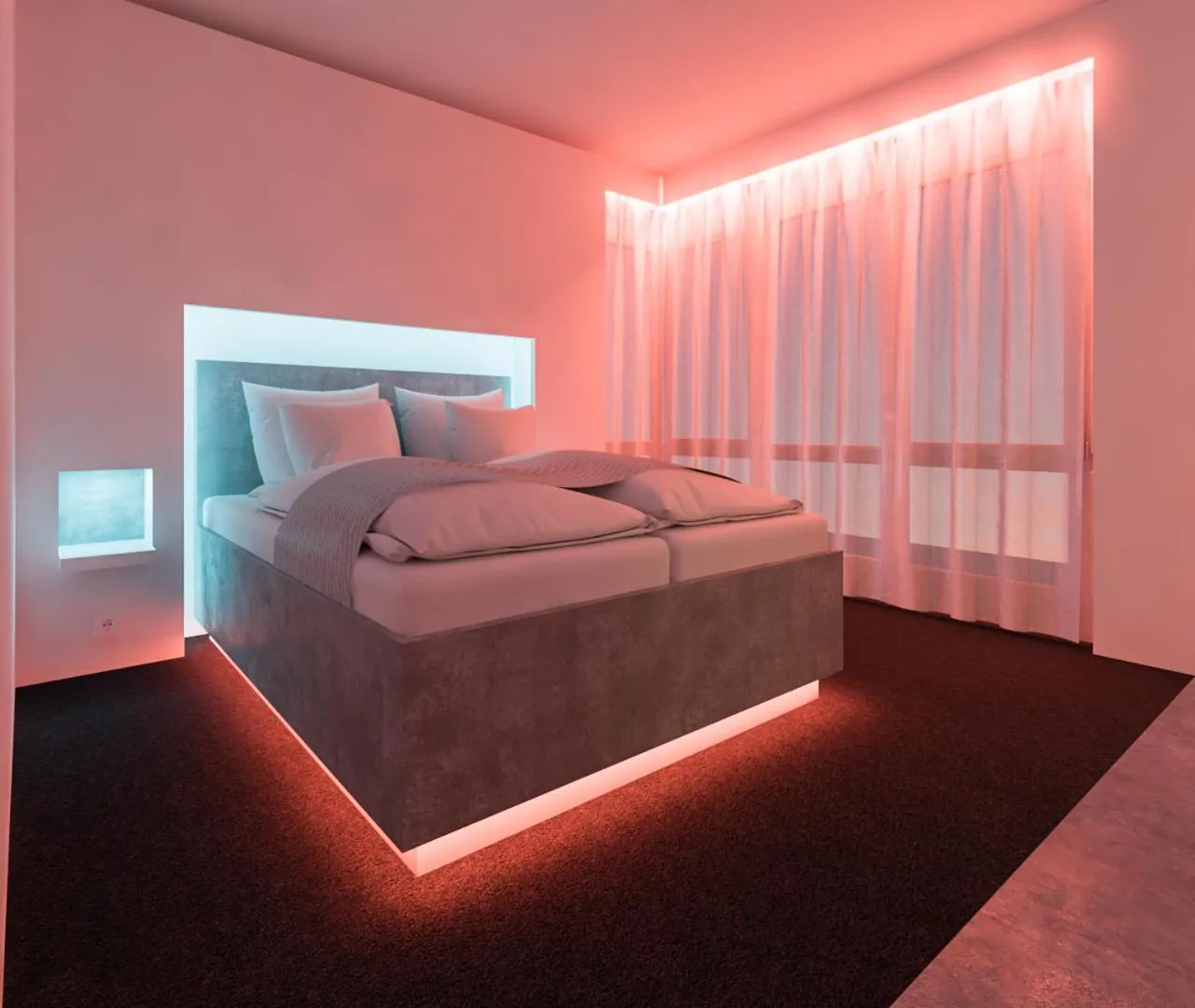 Bed in smartel at The Unbrexit