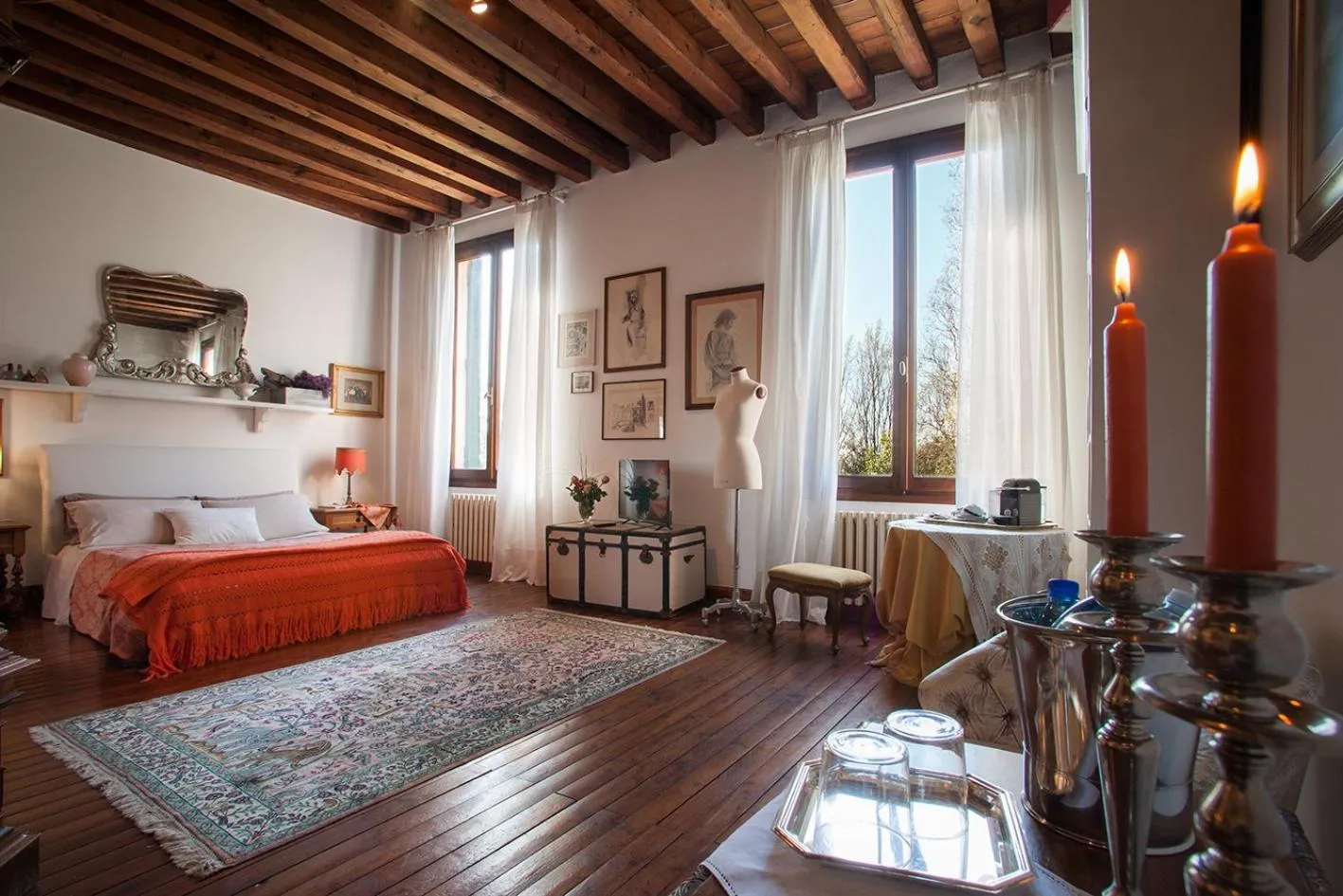 Coffee/tea facilities, Bed in Villa Irene