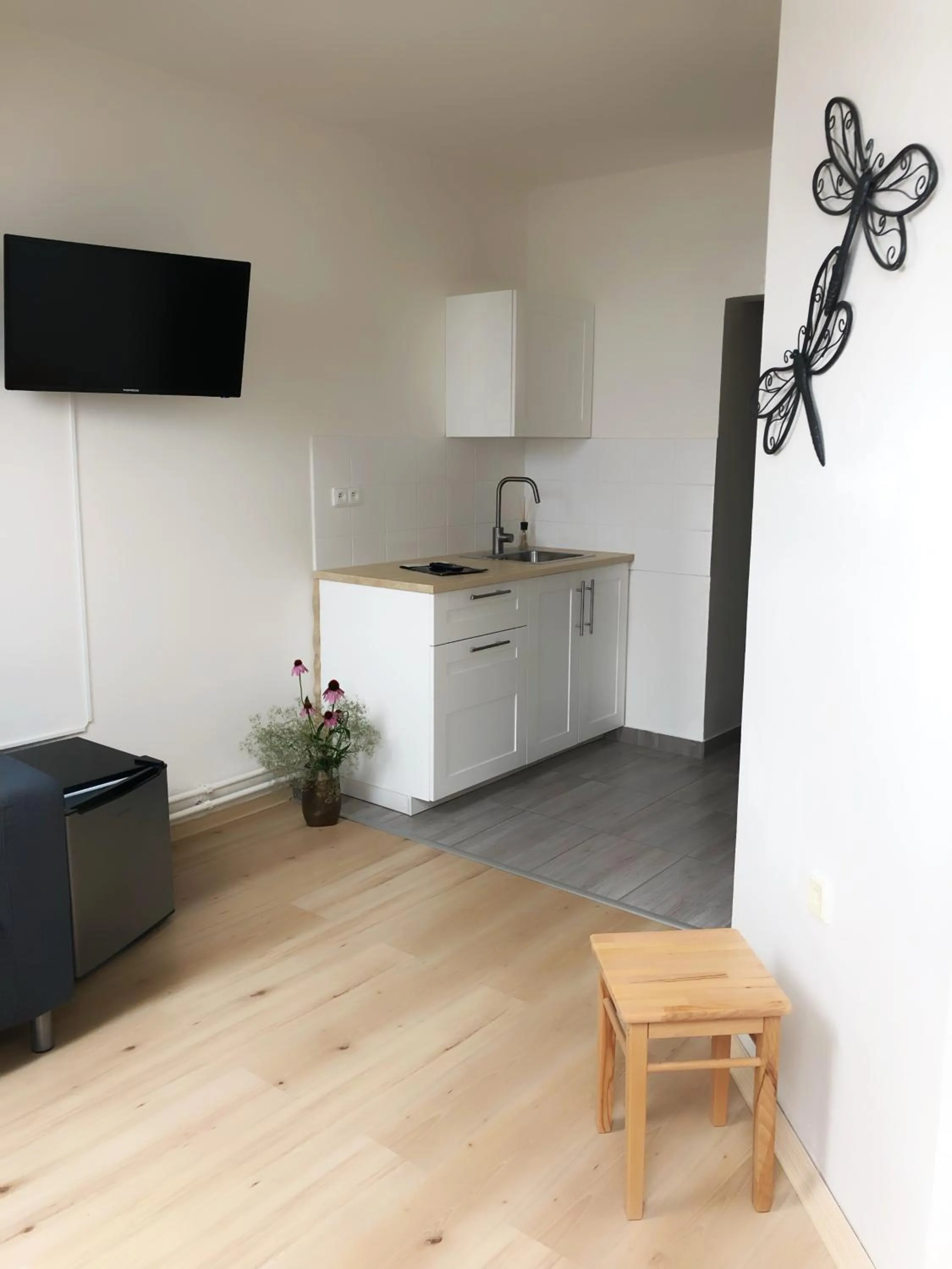 Kitchen or kitchenette in Hotel Gregor