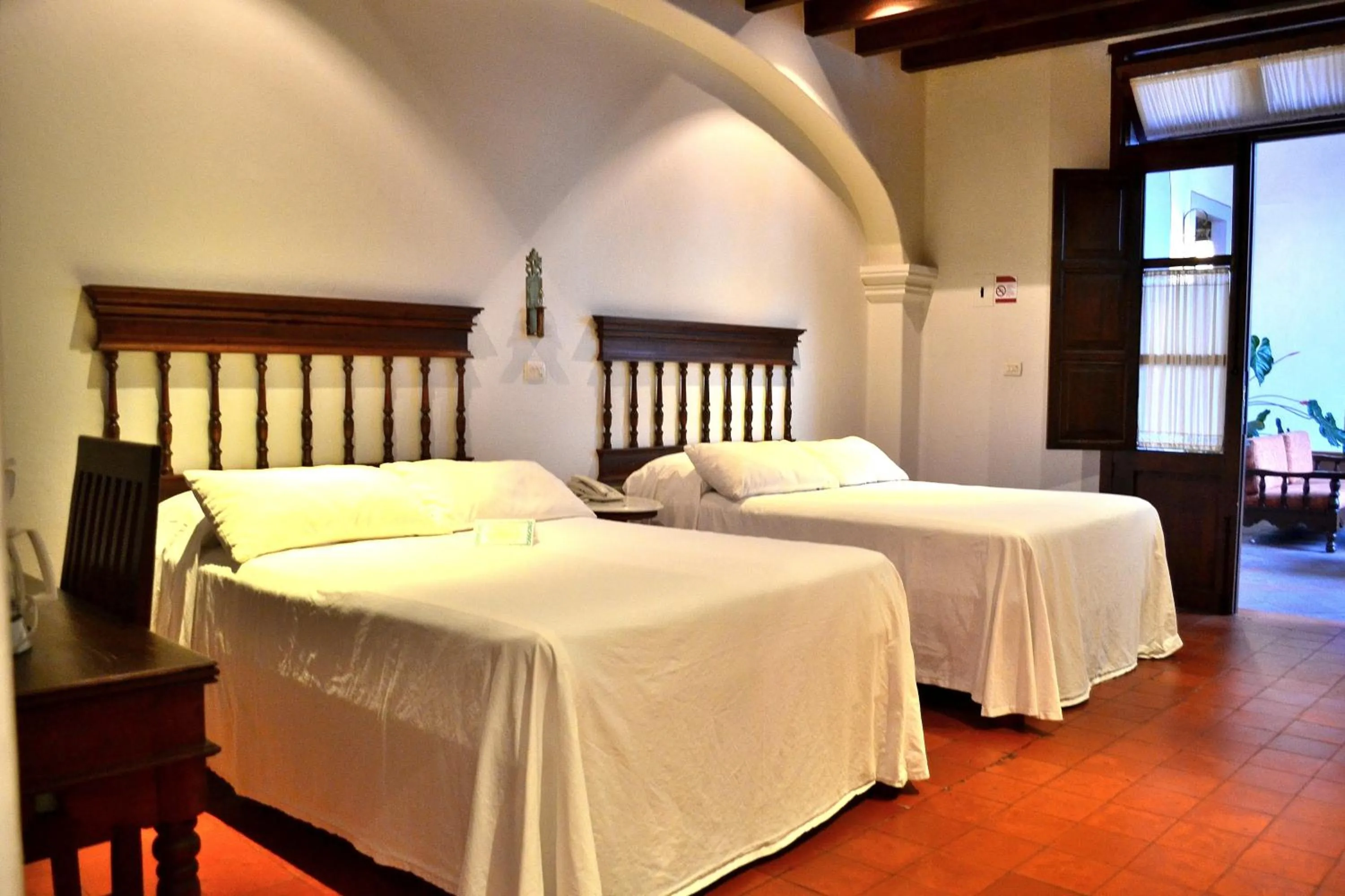 Bed in Meson del Alferez Coatepec