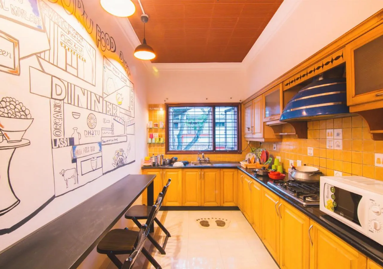 Kitchen or kitchenette in Zostel Mysore