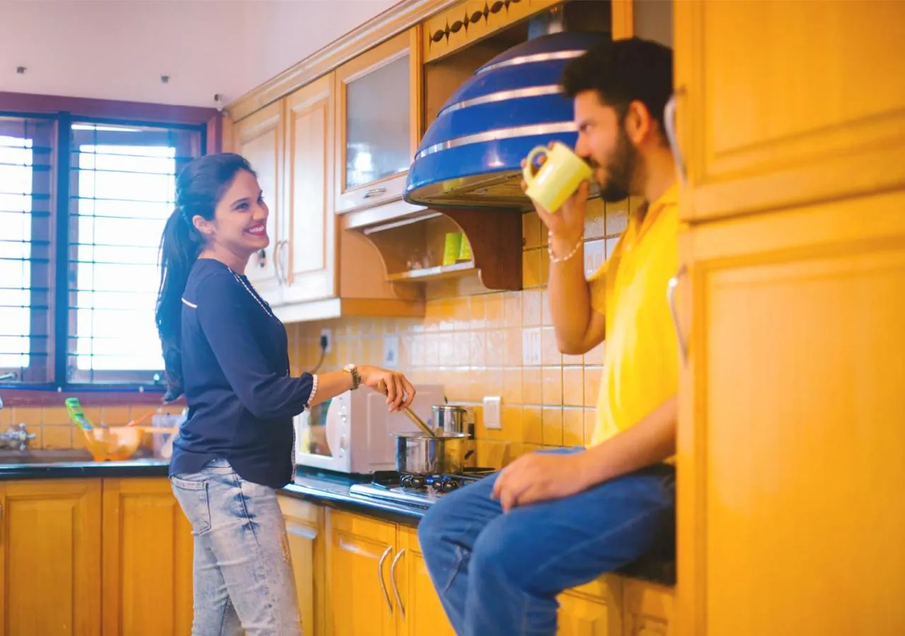 Kitchen or kitchenette in Zostel Mysore