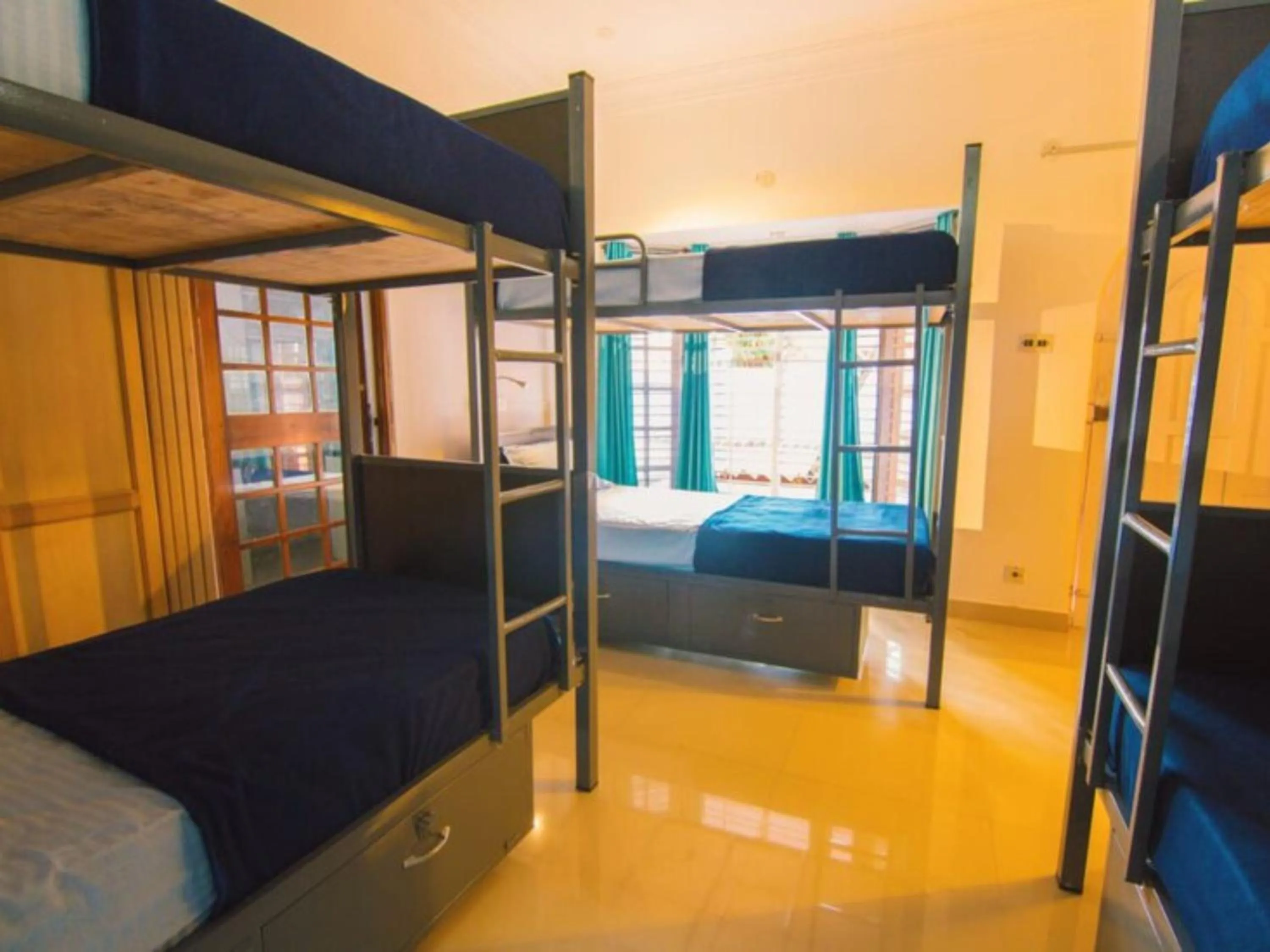 Bed in Zostel Mysore