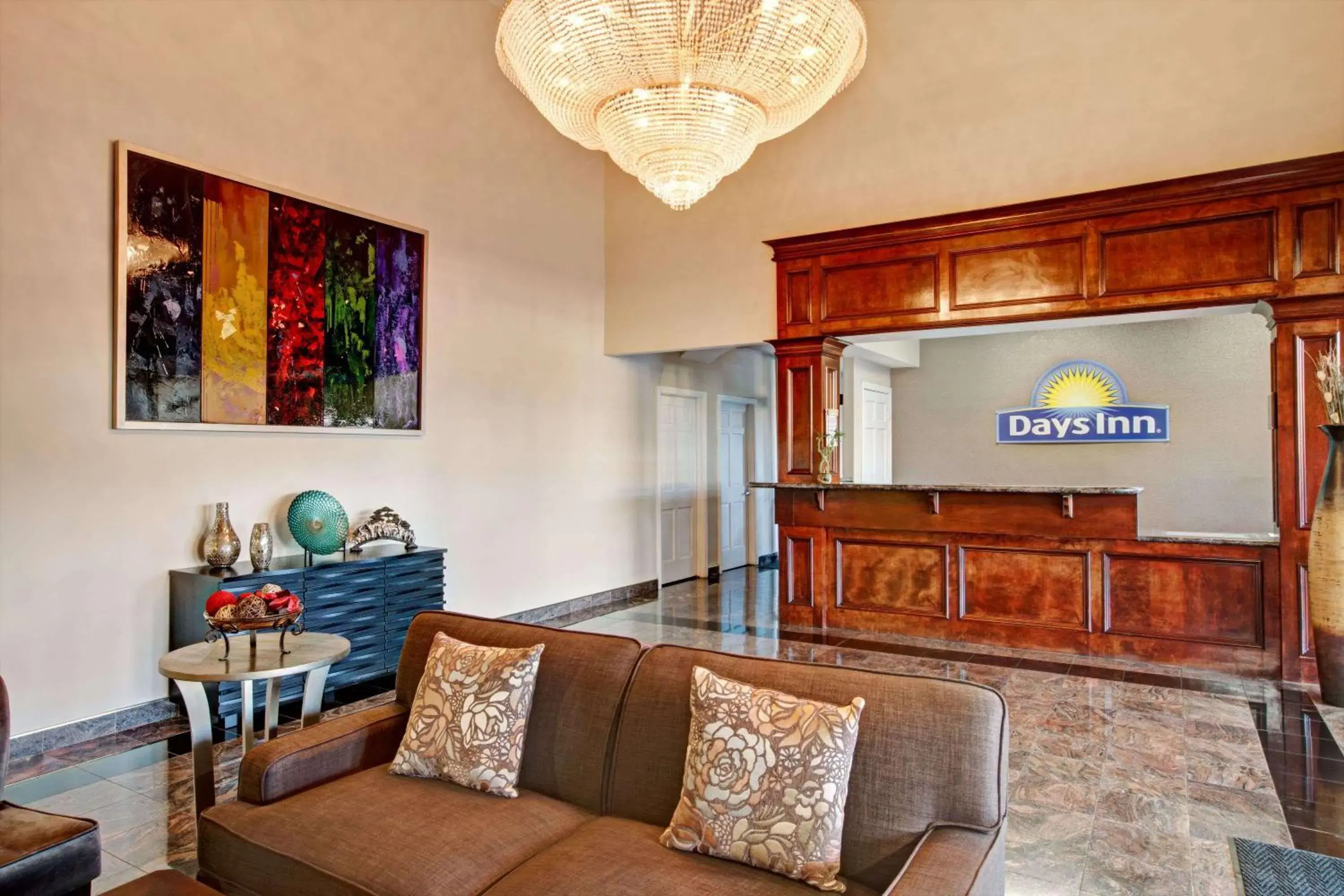 Lobby or reception in Days Inn & Suites by Wyndham Houston North - Spring Lobby or reception in Days Inn & Suites by Wyndham Houston North - Spring