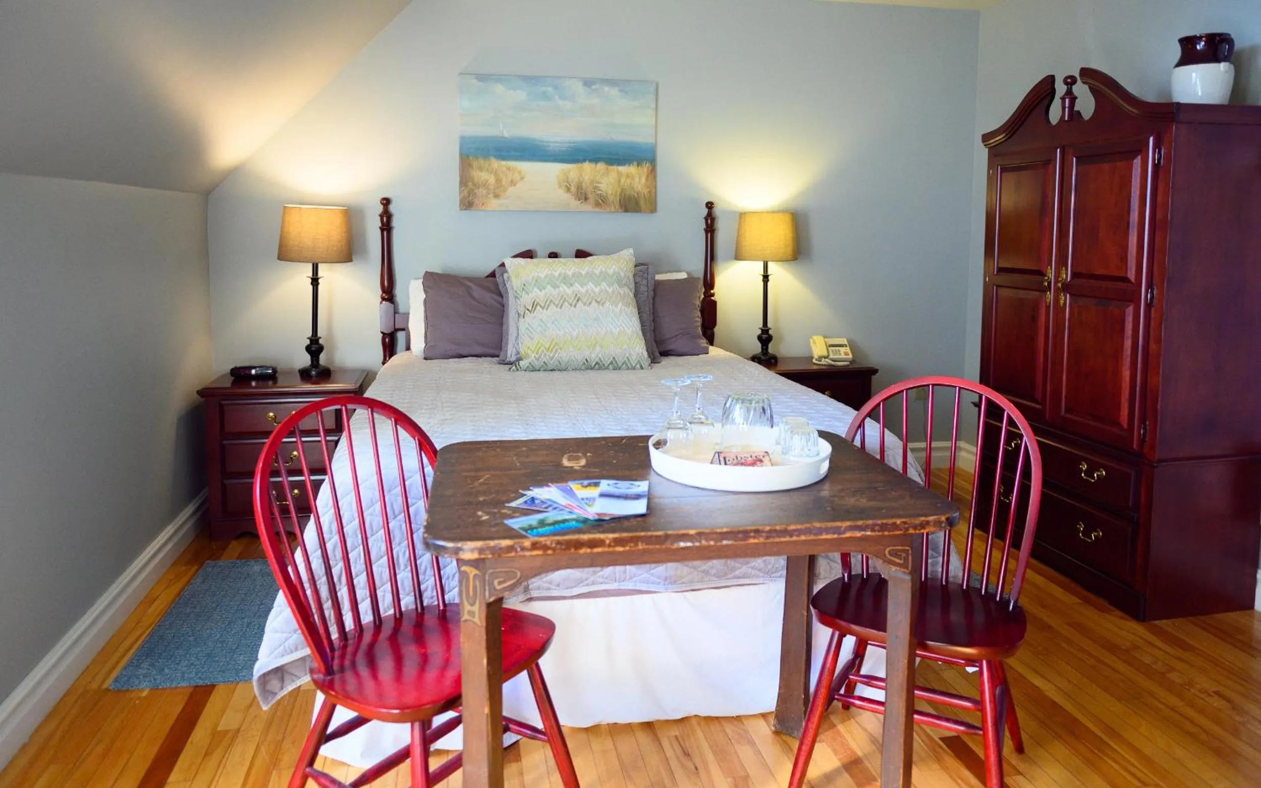 Bed in Ye Olde Argyler Lodge