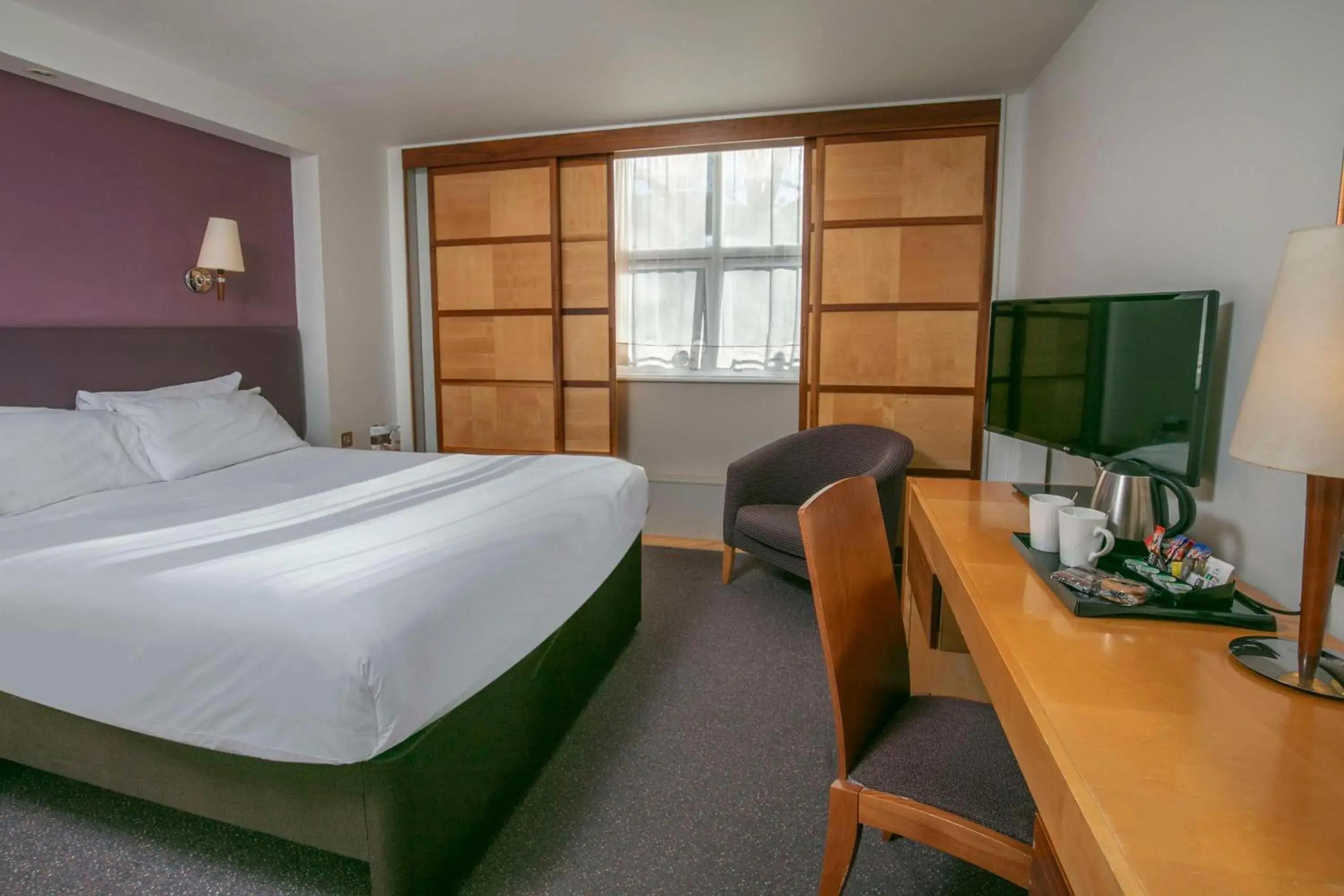 Bedroom, Bed in Milestone Peterborough Hotel A1M, Sure Hotel Collection by Best Western Bedroom, Bed in Milestone Peterborough Hotel A1M, Sure Hotel Collection by Best Western
