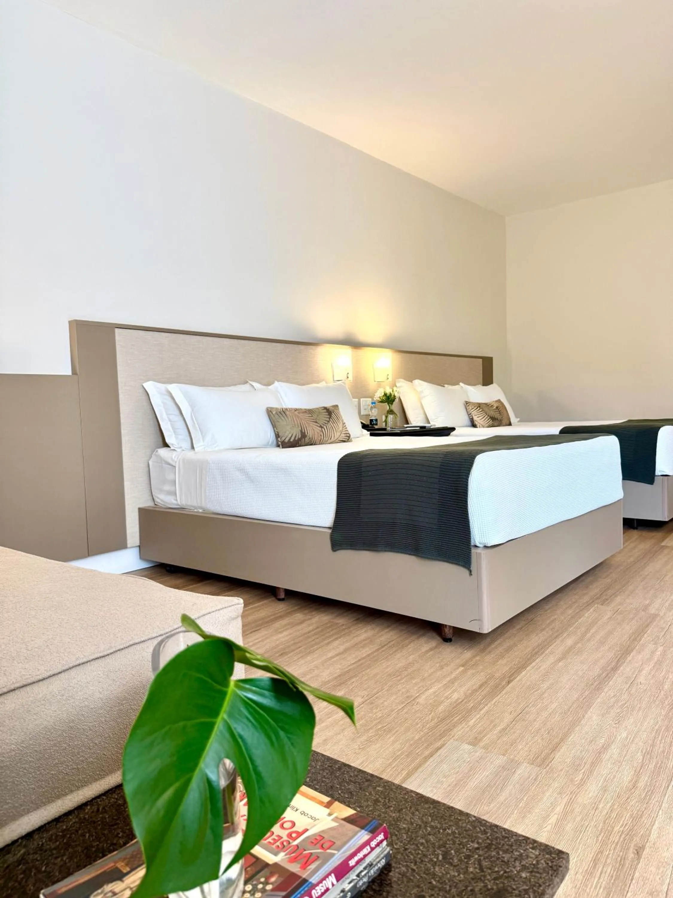 Bed in Hotel JP Ribeirão Preto Resort & Convenções by Nacional Inn