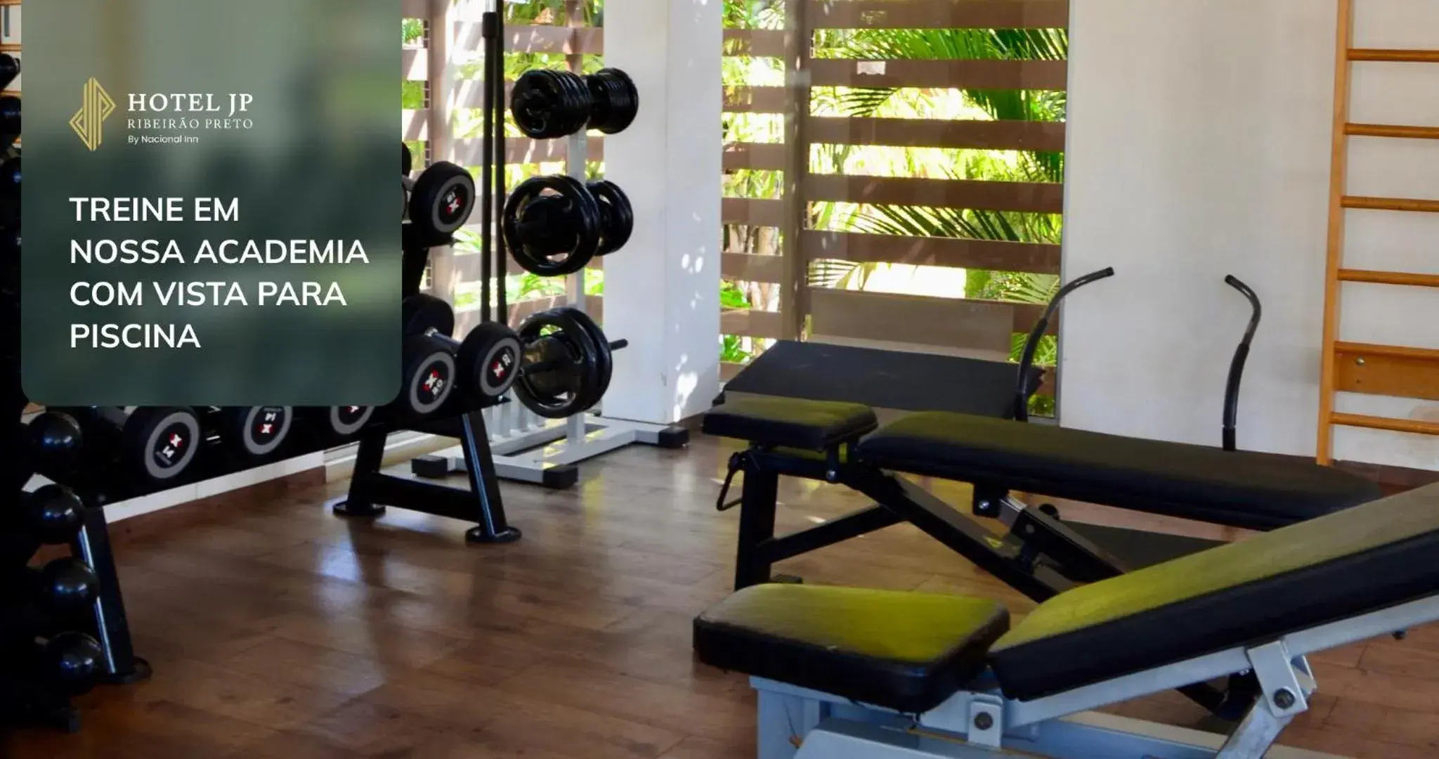 Fitness centre/facilities in Hotel JP Ribeirão Preto Resort & Convenções by Nacional Inn Fitness centre/facilities in Hotel JP Ribeirão Preto Resort & Convenções by Nacional Inn
