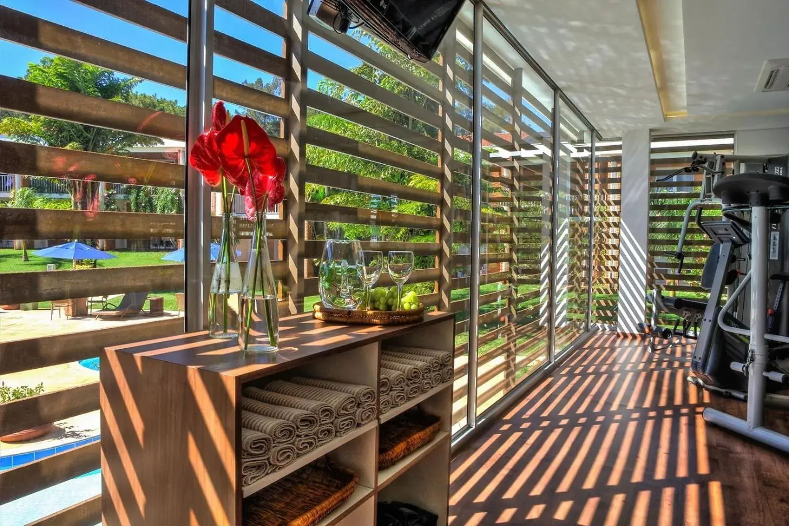 Fitness centre/facilities in Hotel JP Ribeirão Preto Resort & Convenções by Nacional Inn Fitness centre/facilities in Hotel JP Ribeirão Preto Resort & Convenções by Nacional Inn